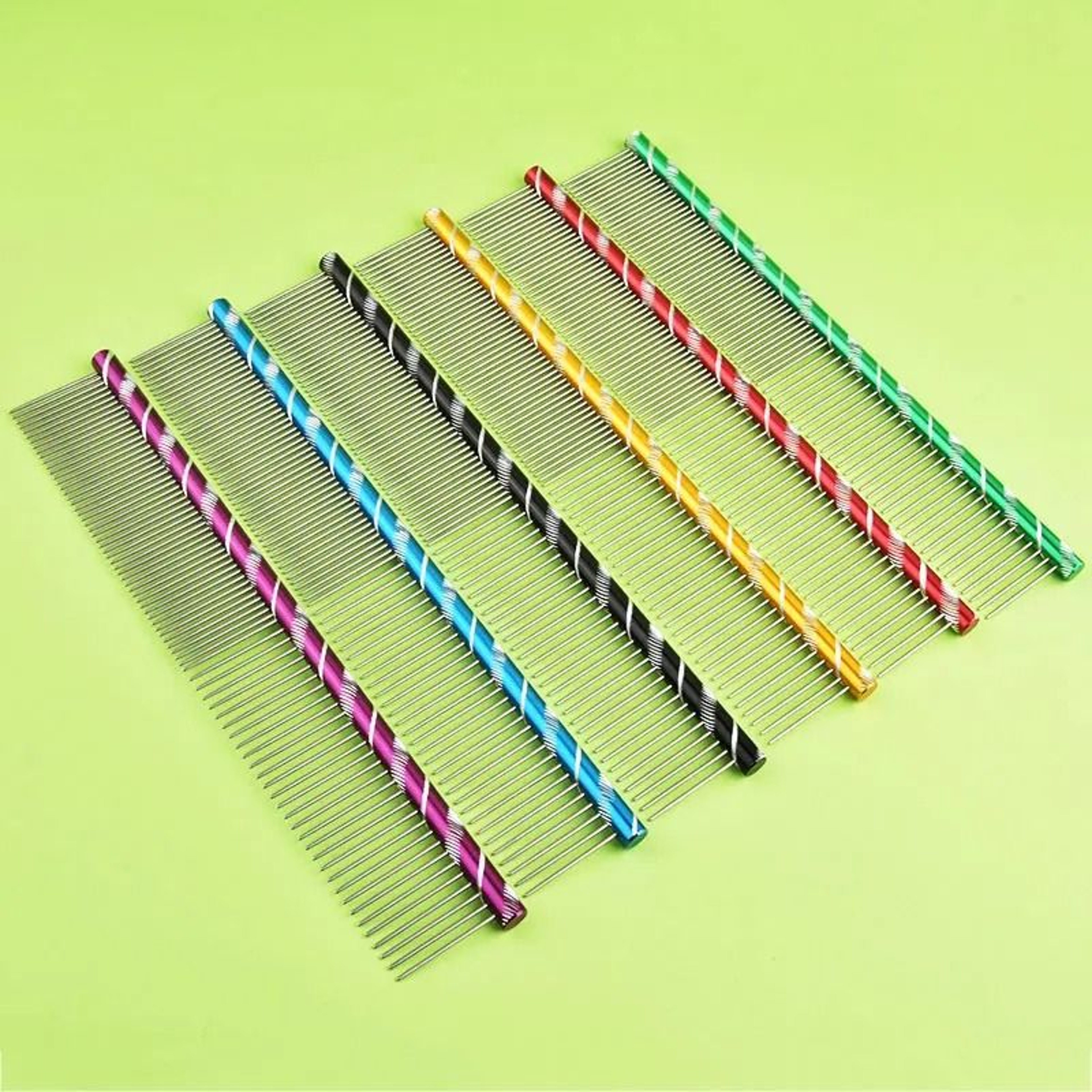 Stainless Steel Lightweight Flat Grooming Comb 1