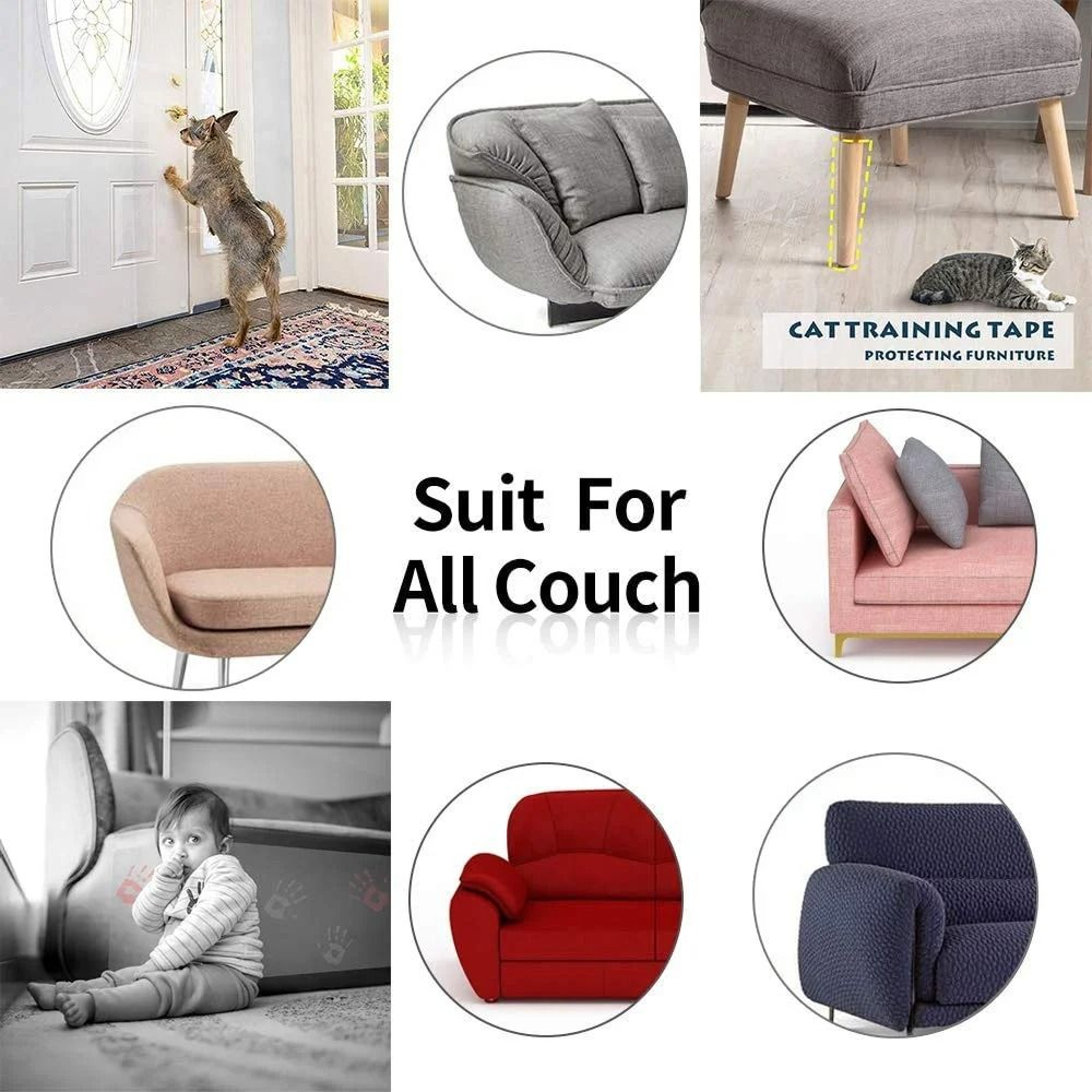 SelfAdhesive AntiCat Scratch Furniture Protector 5