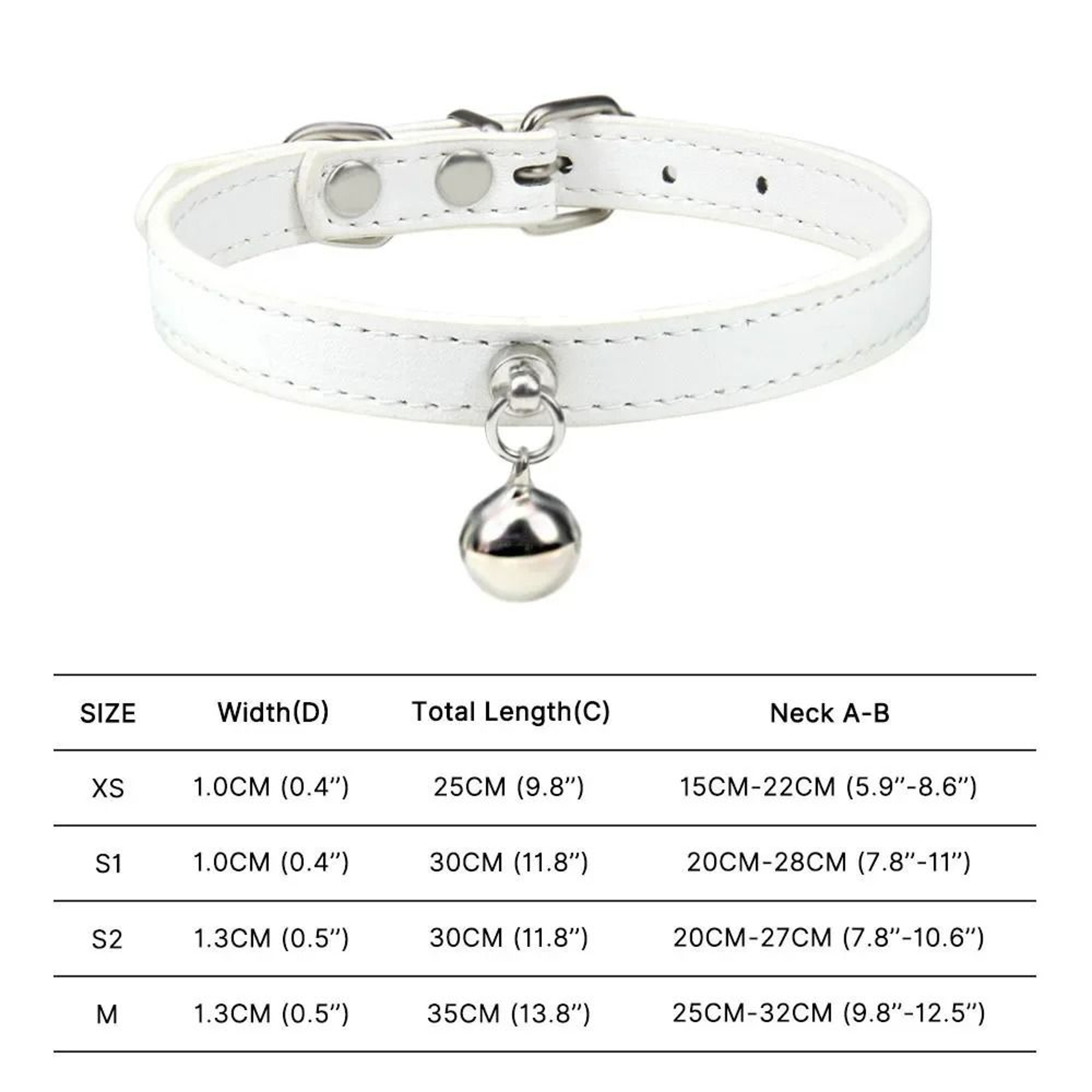 Colorful Adjustable Leather Pet Collar With Bell 9