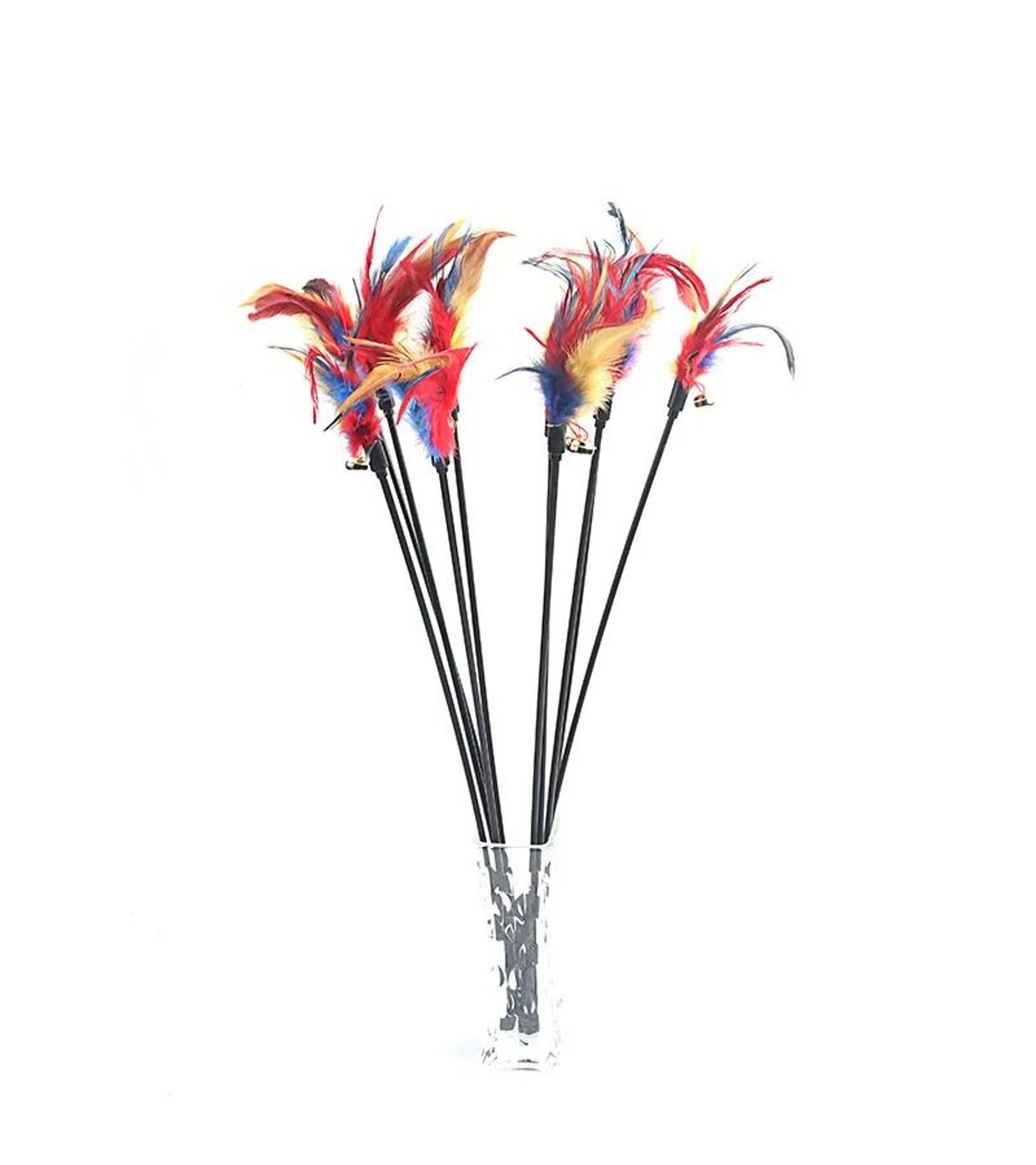 5Piece Interactive Cat Teaser Wand Set 7