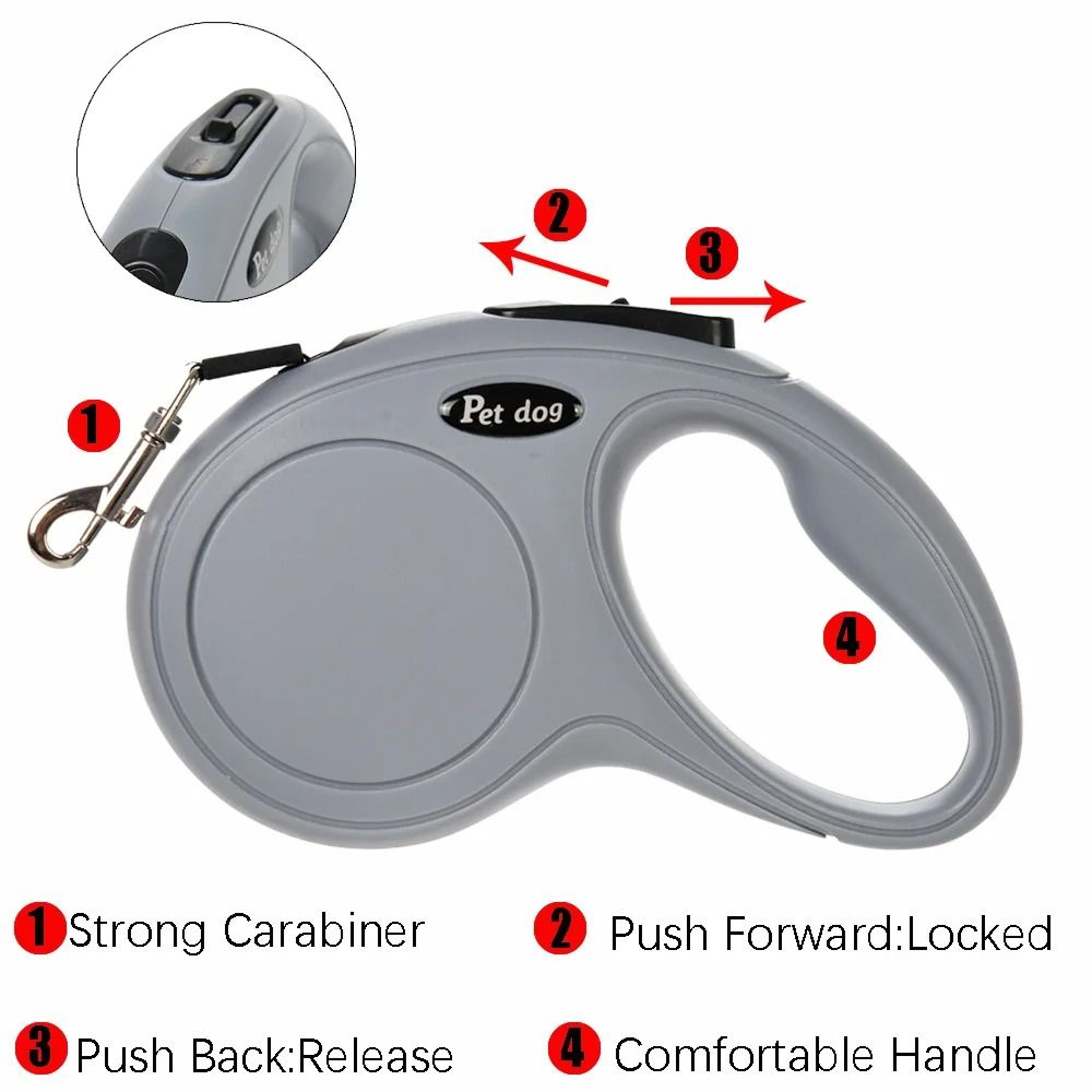 Retractable Nylon Cat  Small Dog Outdoor Leash 3