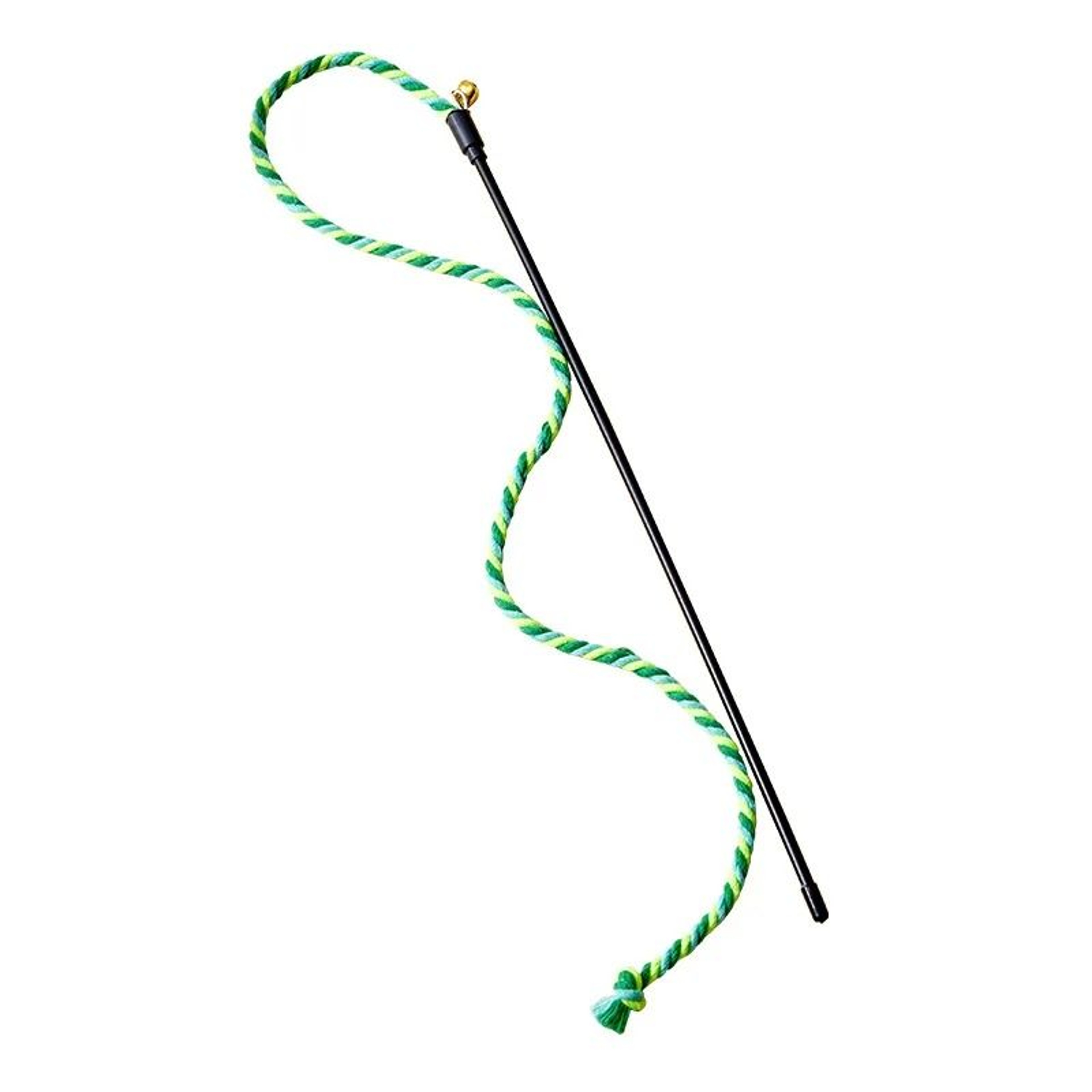 Simulation Feather And Satin Ribbon Interactive Cat Teaser Wand Toy 4