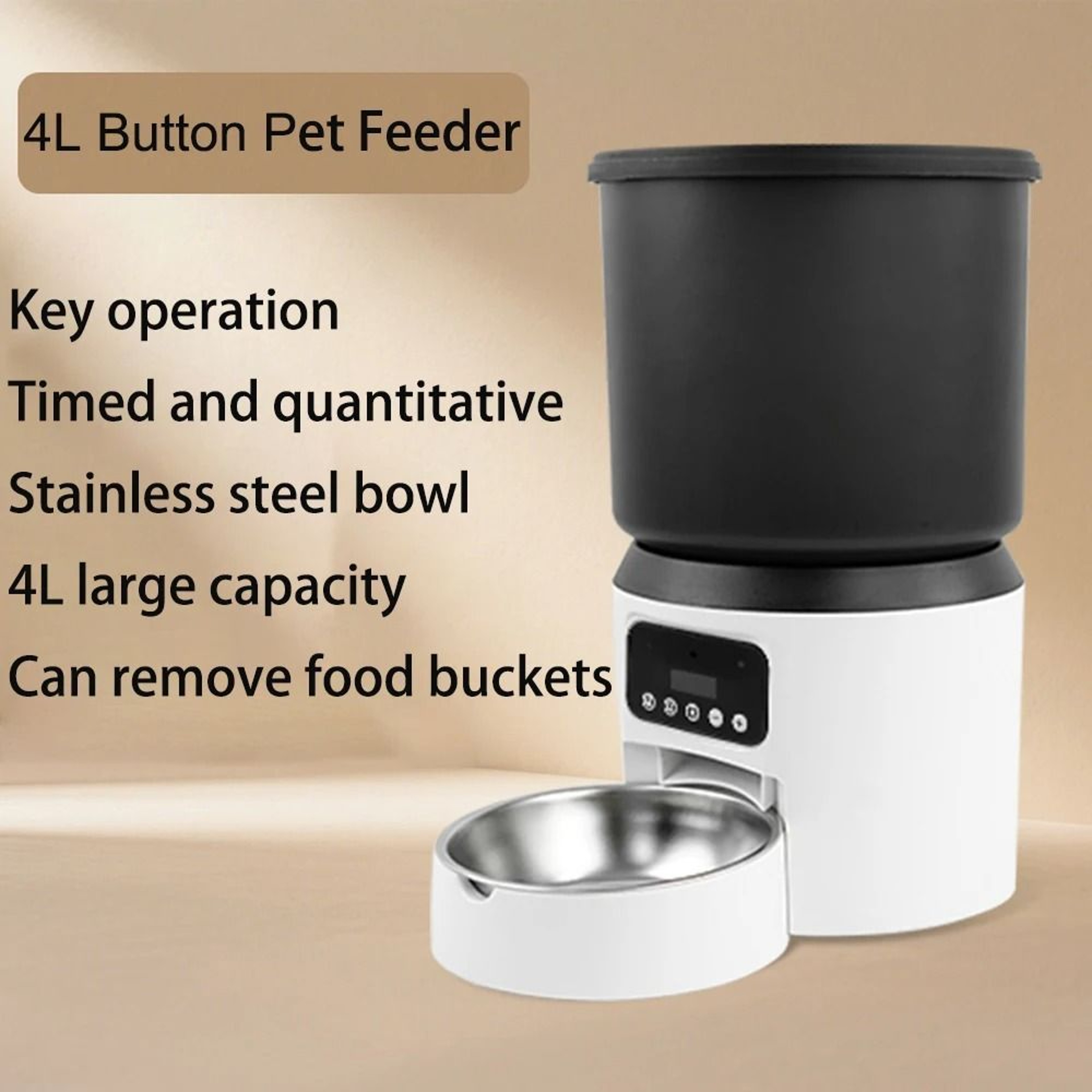 4L Smart Automatic Pet Feeder With Camera And Timer Dispenser 6