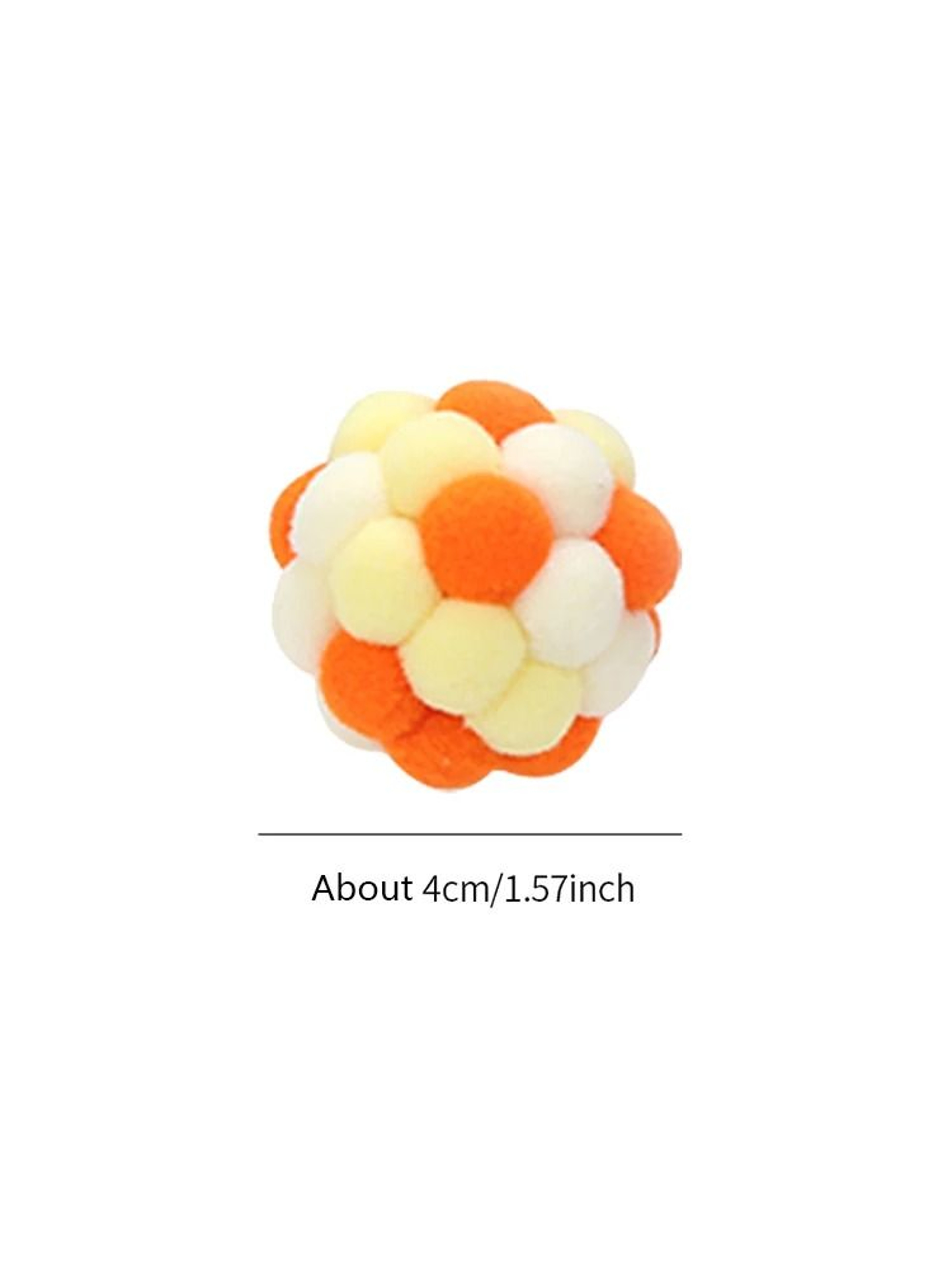 Colorful Handmade Elastic Bell Ball Interactive Cat Toy 9