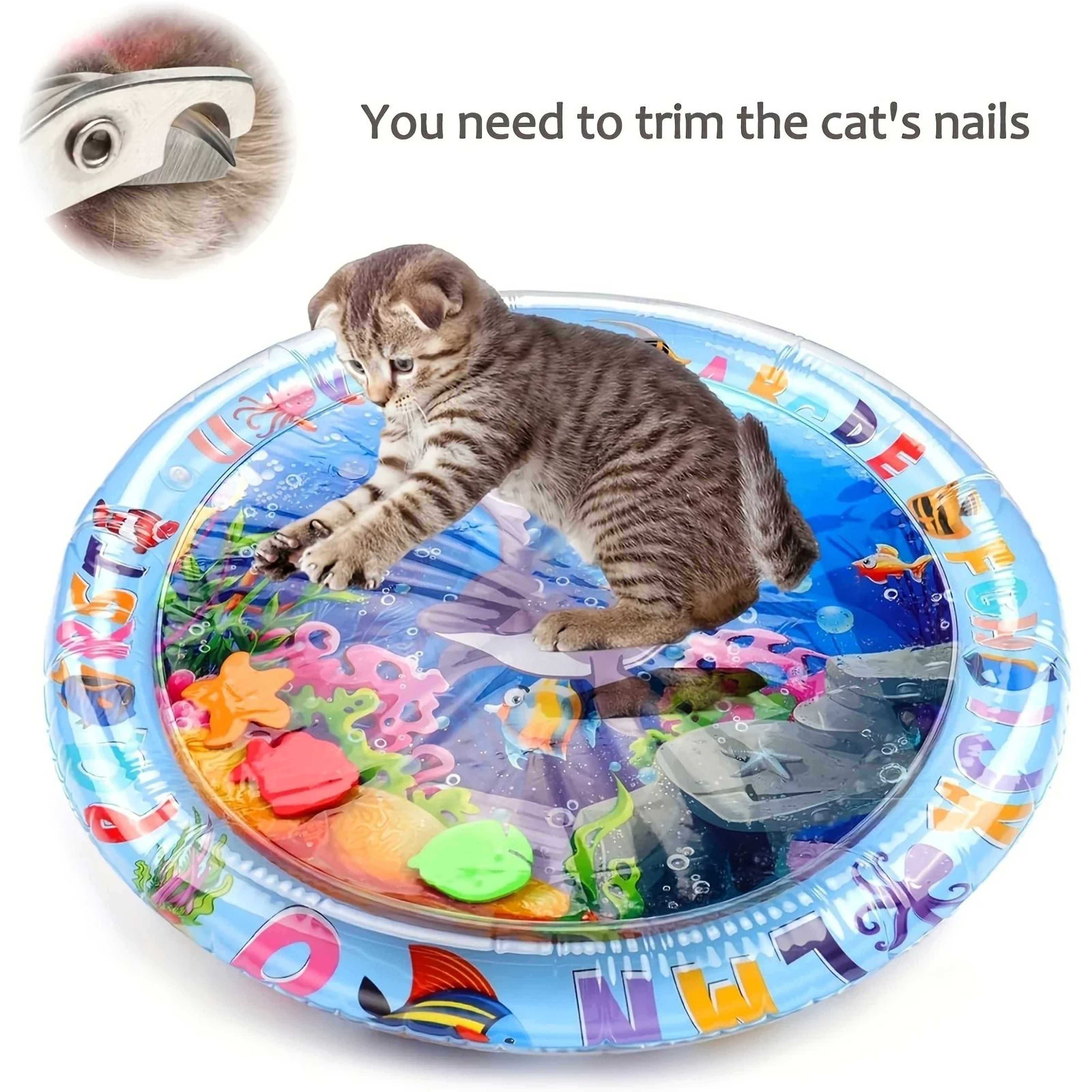 SpillProof Interactive Water Sensory Cat Mat 4