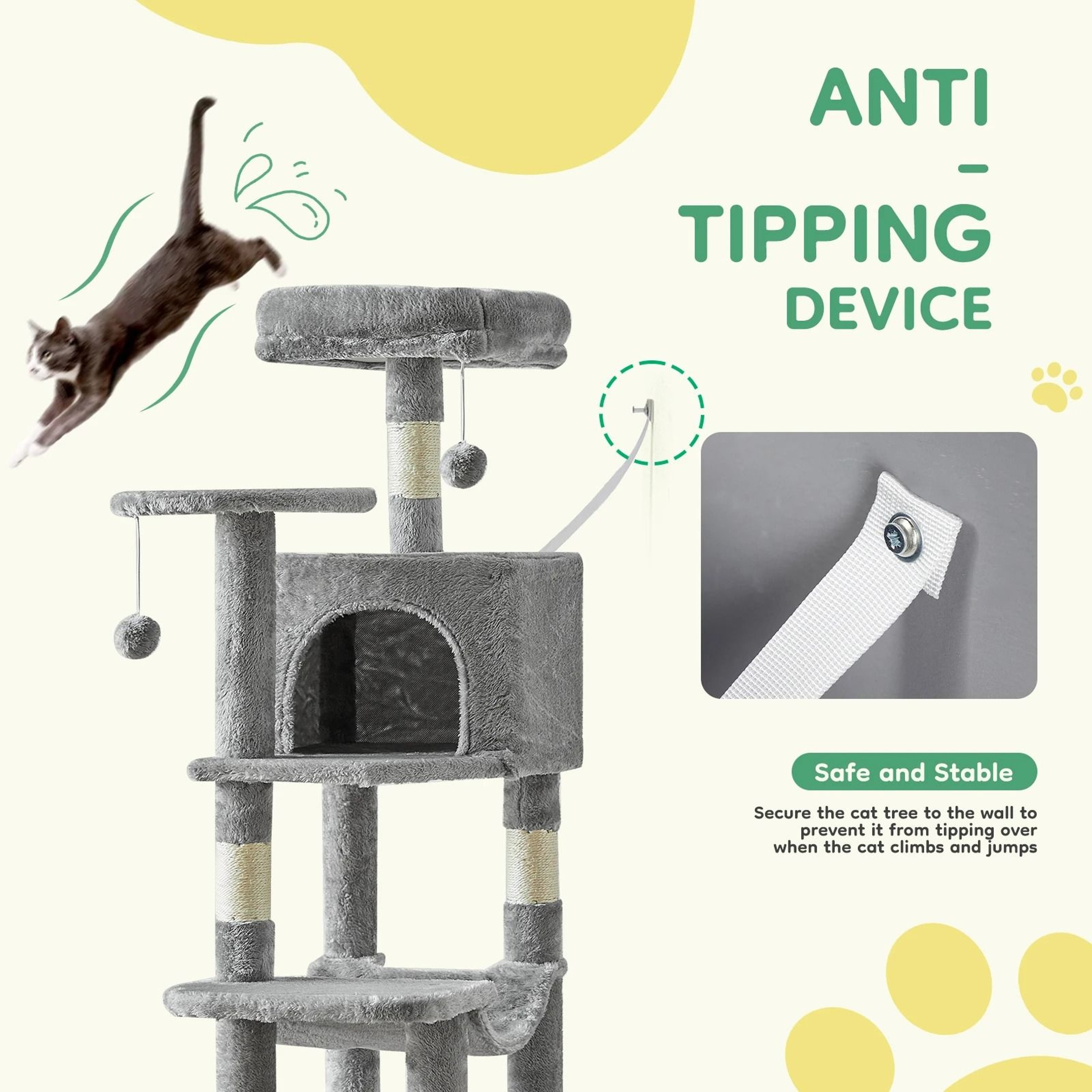Premium 44Inch Tall MultiCat Climbing Tower 2