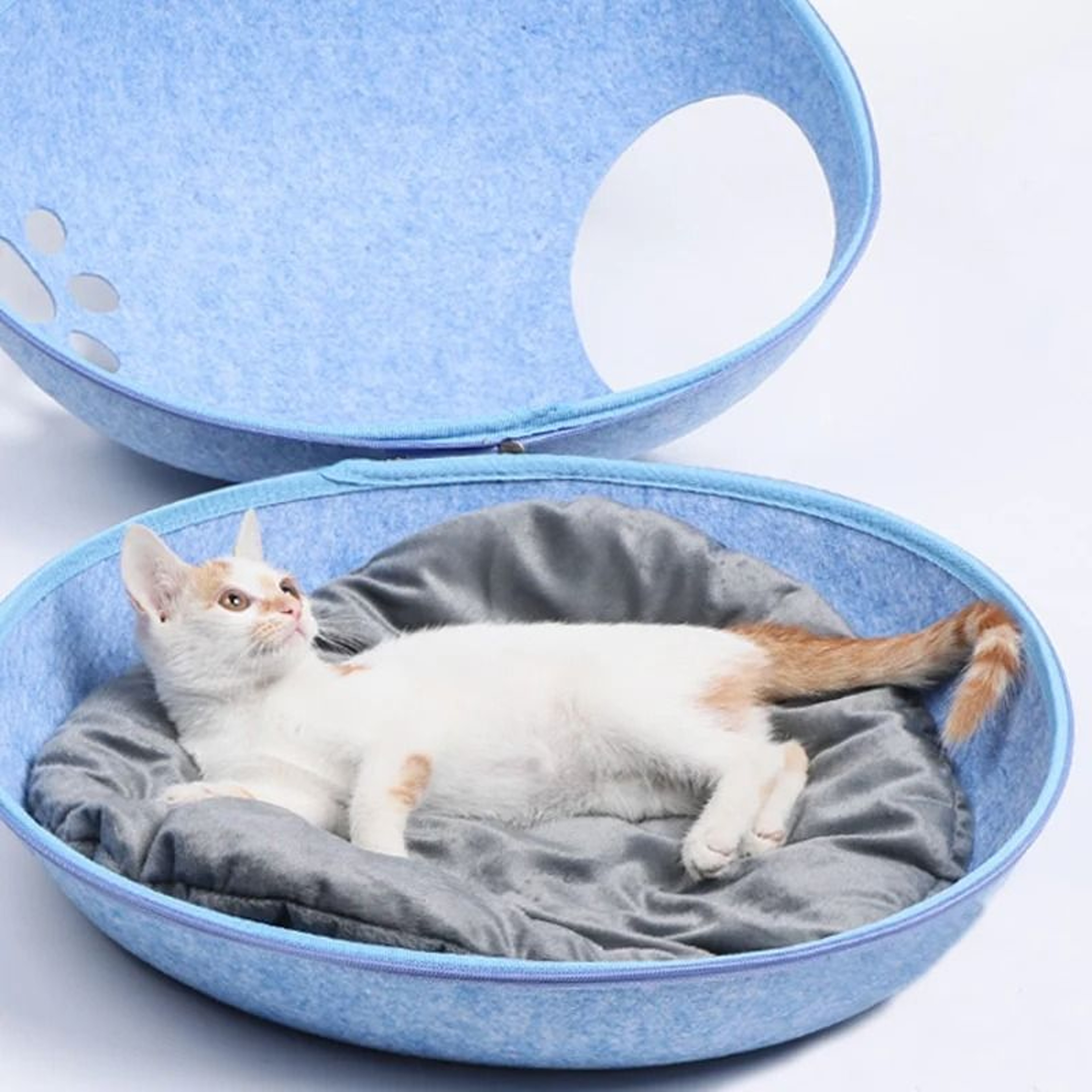 Cozy Breathable Cat Bed And Removable Pet House 3