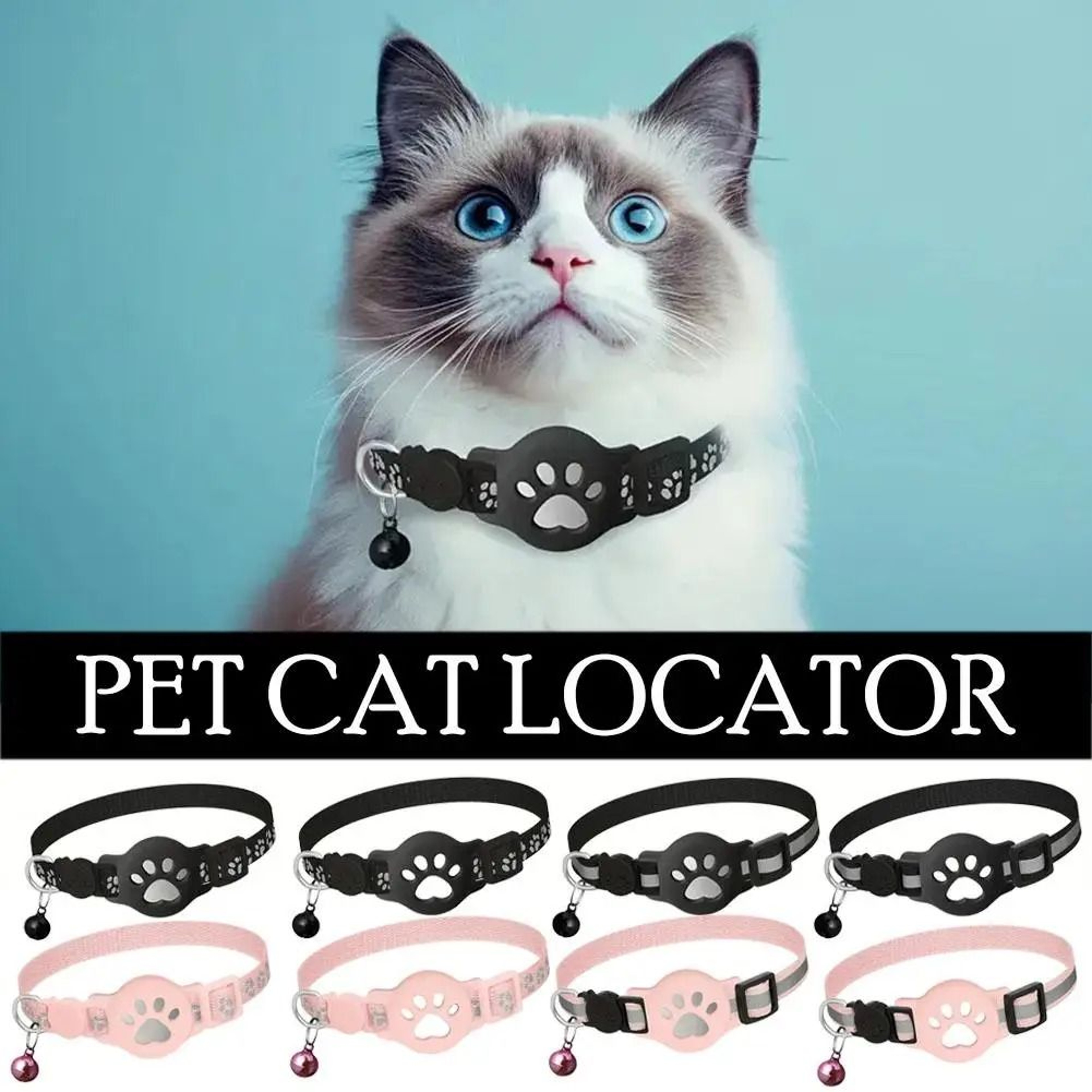 RealTime GPS Tracking Lightweight Cat Locator Collar 3
