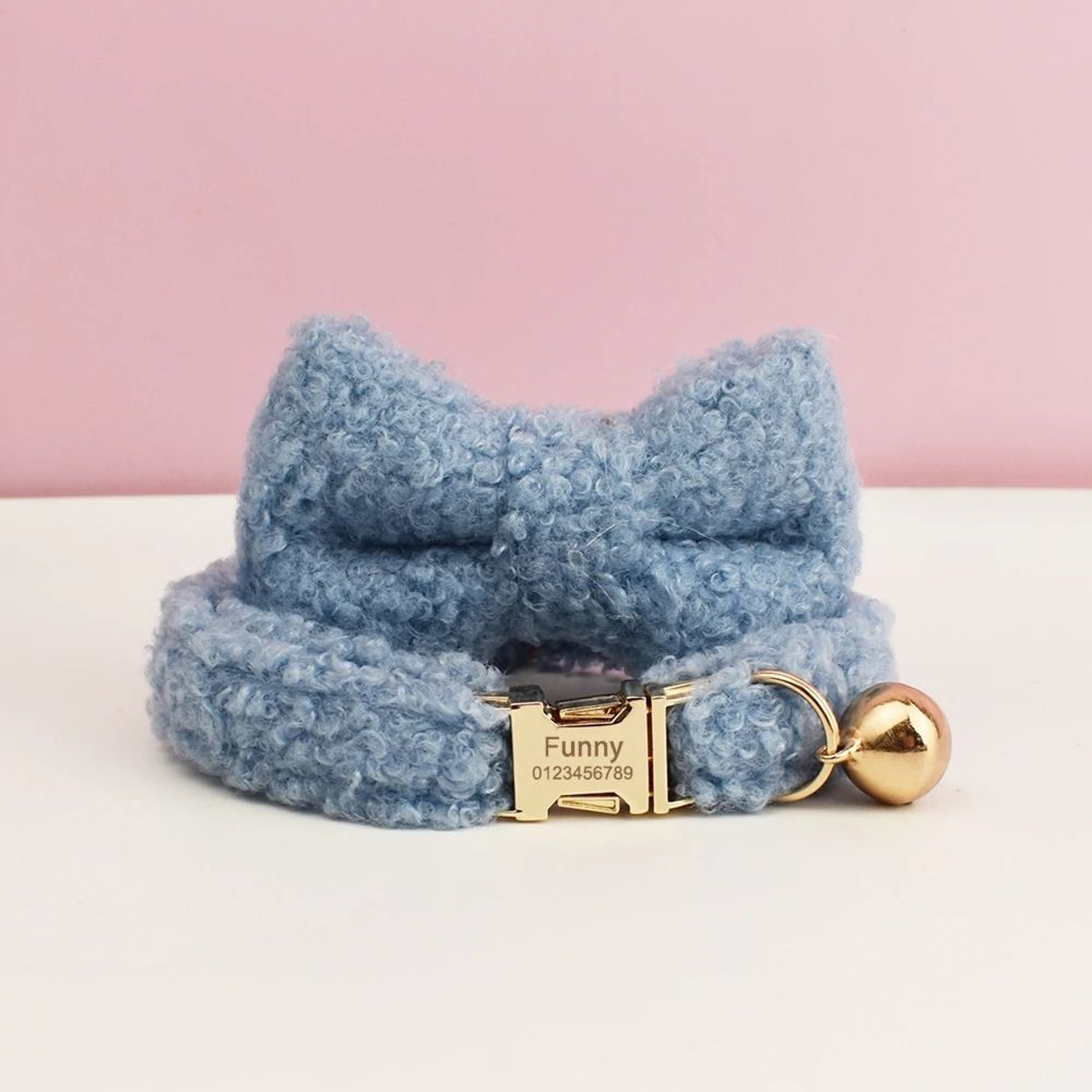 Personalized Custom Engraved Teddy Cat Collar With Name Plate 16