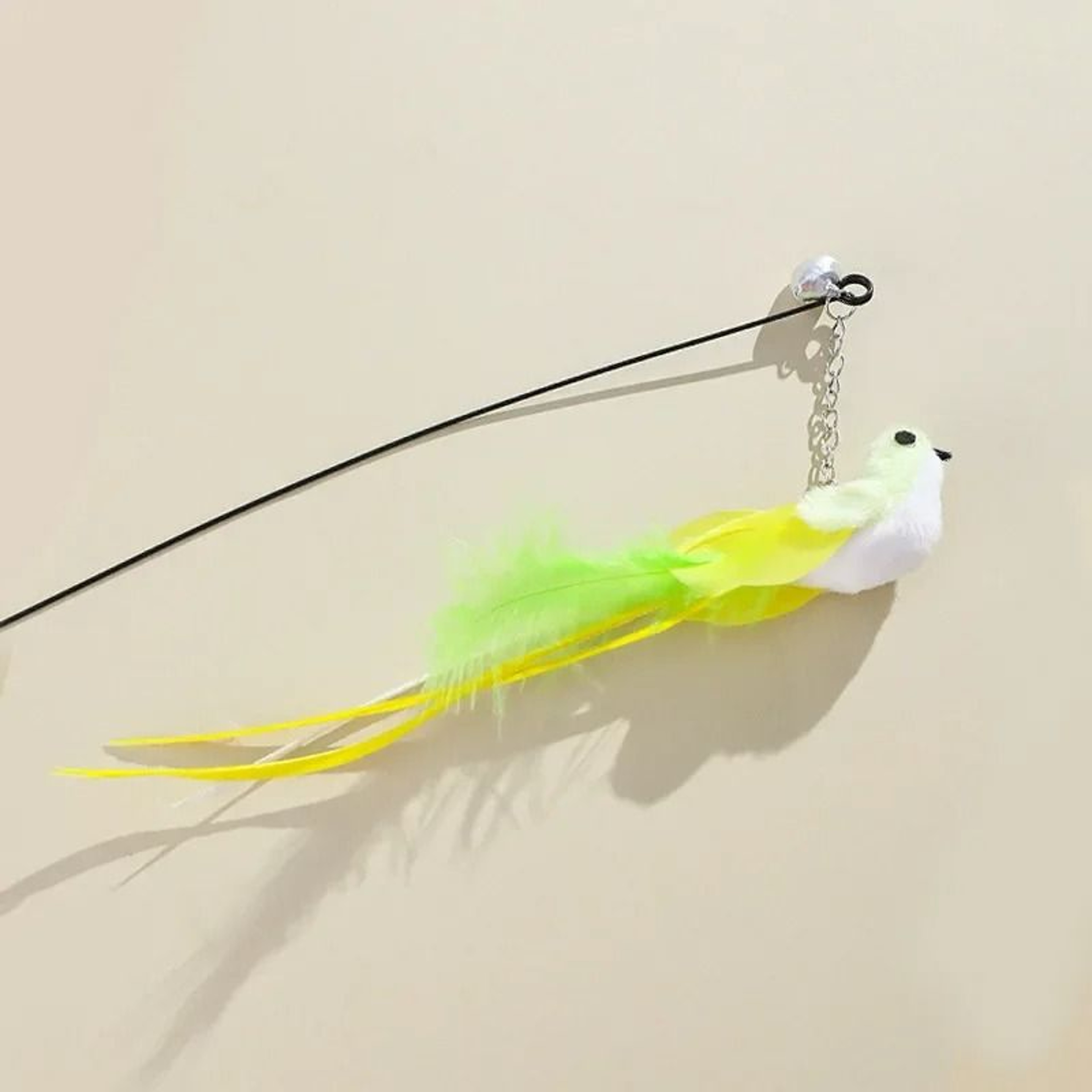 Telescopic Interactive Simulation Bird And Feather Cat Teaser Wand 1