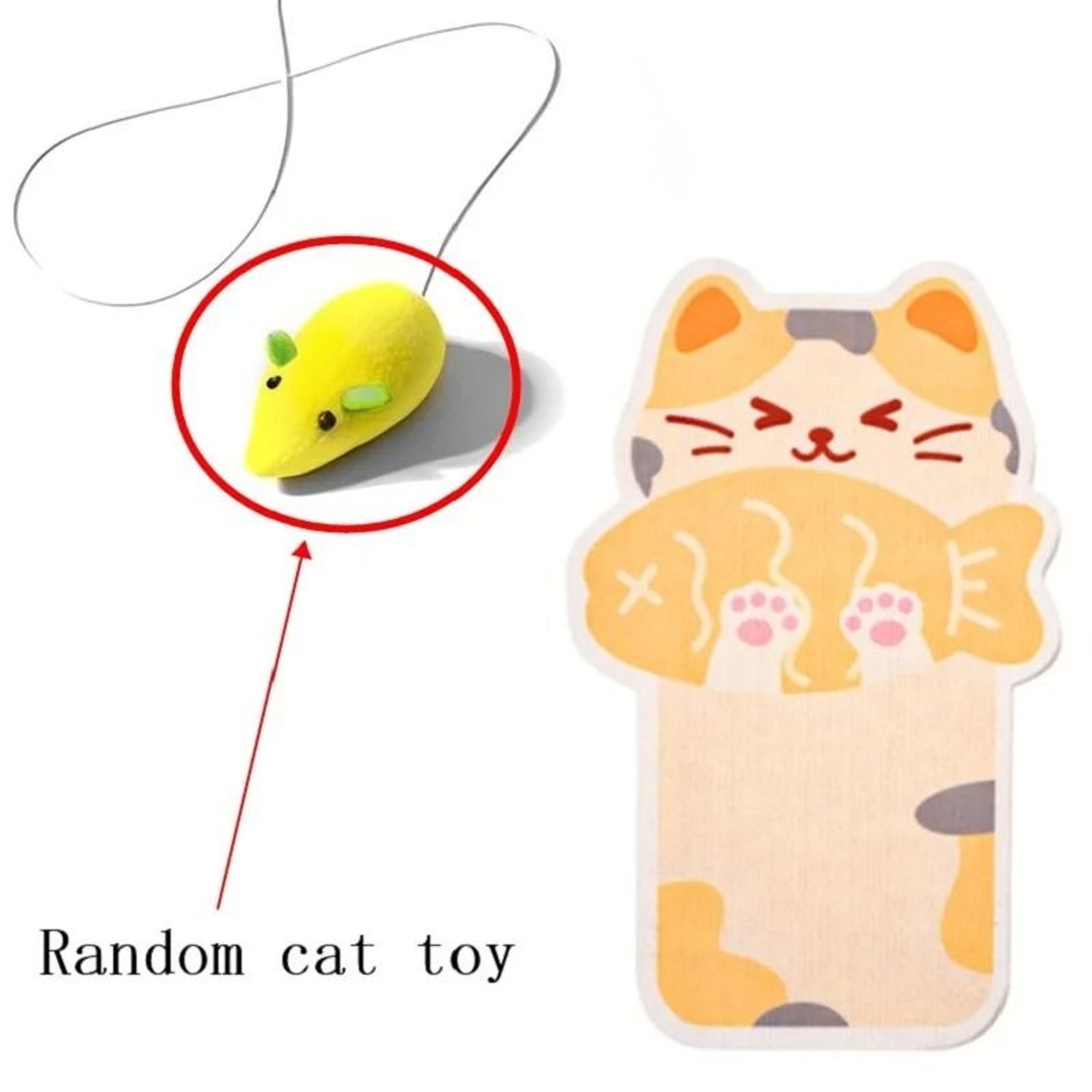 SelfAdhesive WallMounted Felt Cat Scratcher Mat With Toy 9