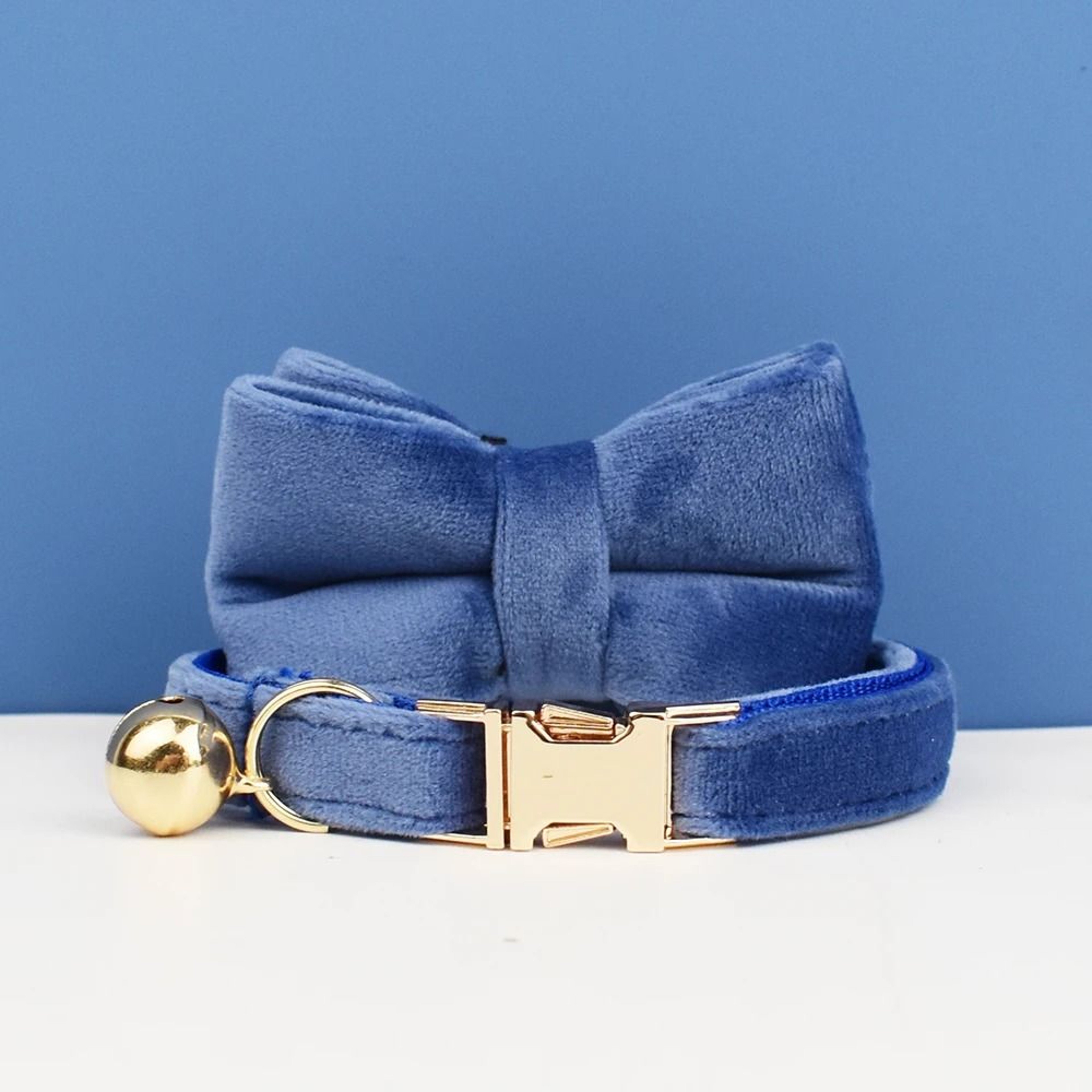 Stylish Adjustable Velvet Cat Collar With Bowknot And Free Personalization 15