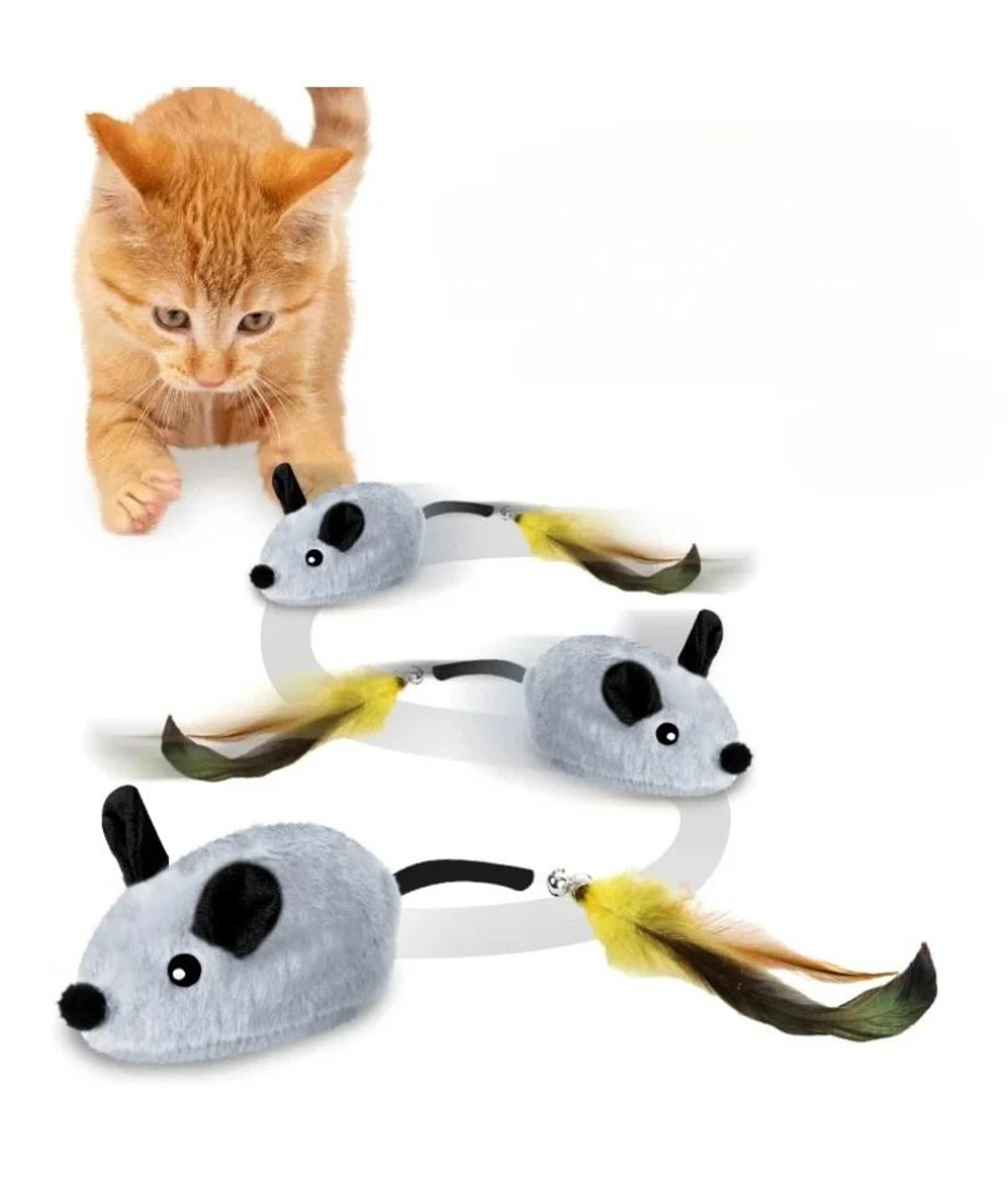 Automatic Sensing Moving Mouse Interactive Electronic Cat Toy 1