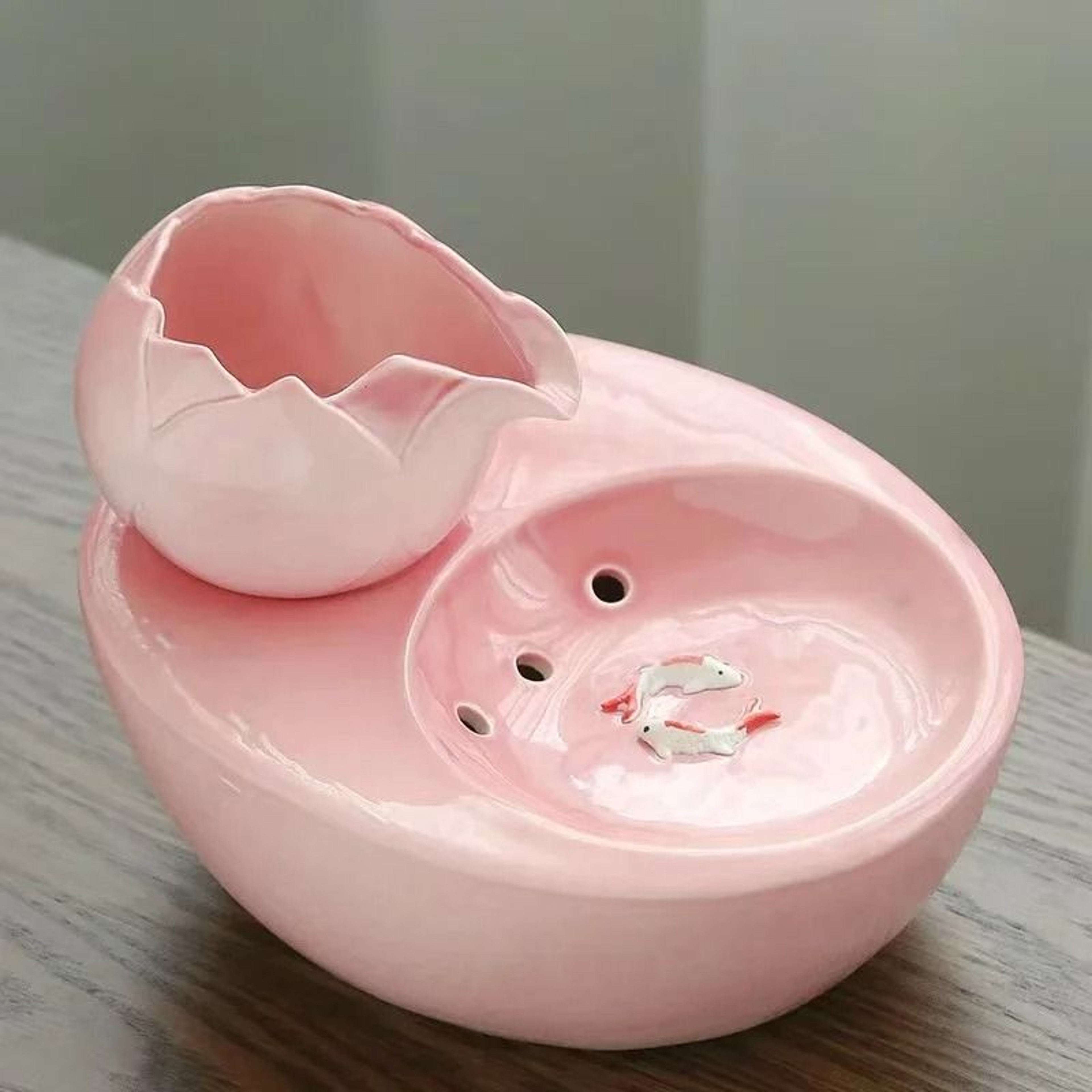 Ceramic Pet Water Fountain With Quiet USB Pump For Cats And Small Dogs 9
