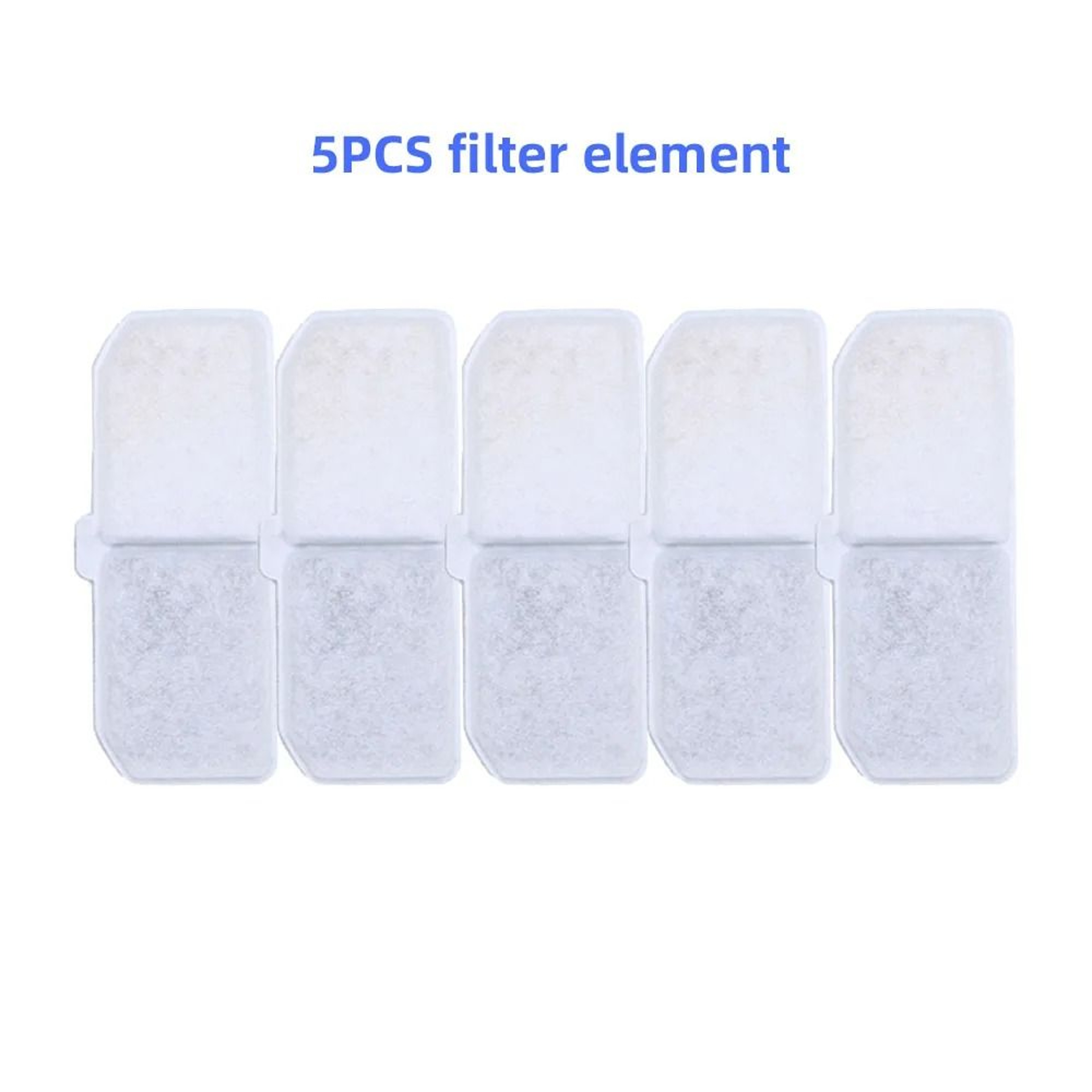 Rectangular Replacement Activated Carbon Filters For Cat And Dog Water Dispenser Fountain 6