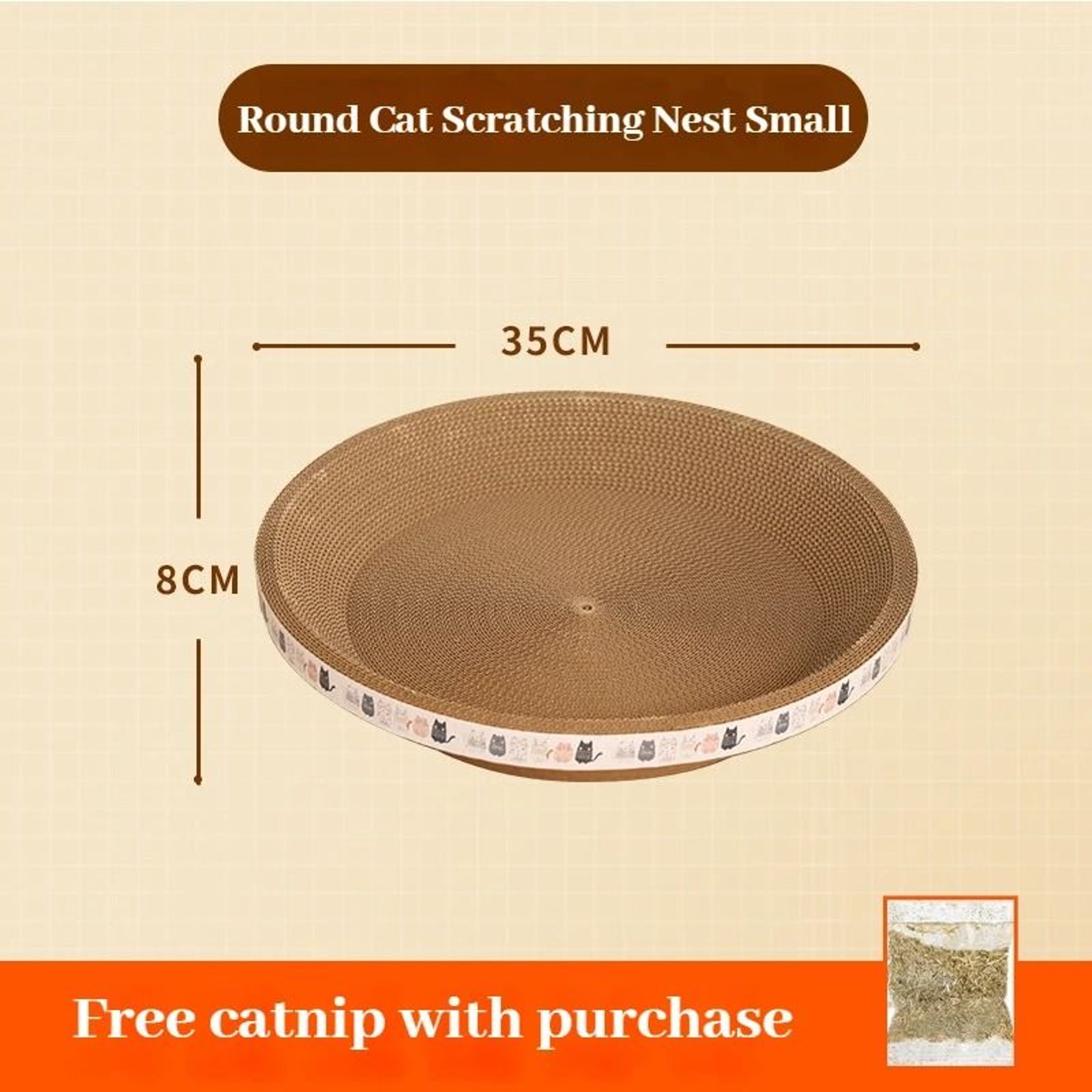 Corrugated Cat Scratching Post Sofa Bed With Catnip And WearResistant Protection Shield 1