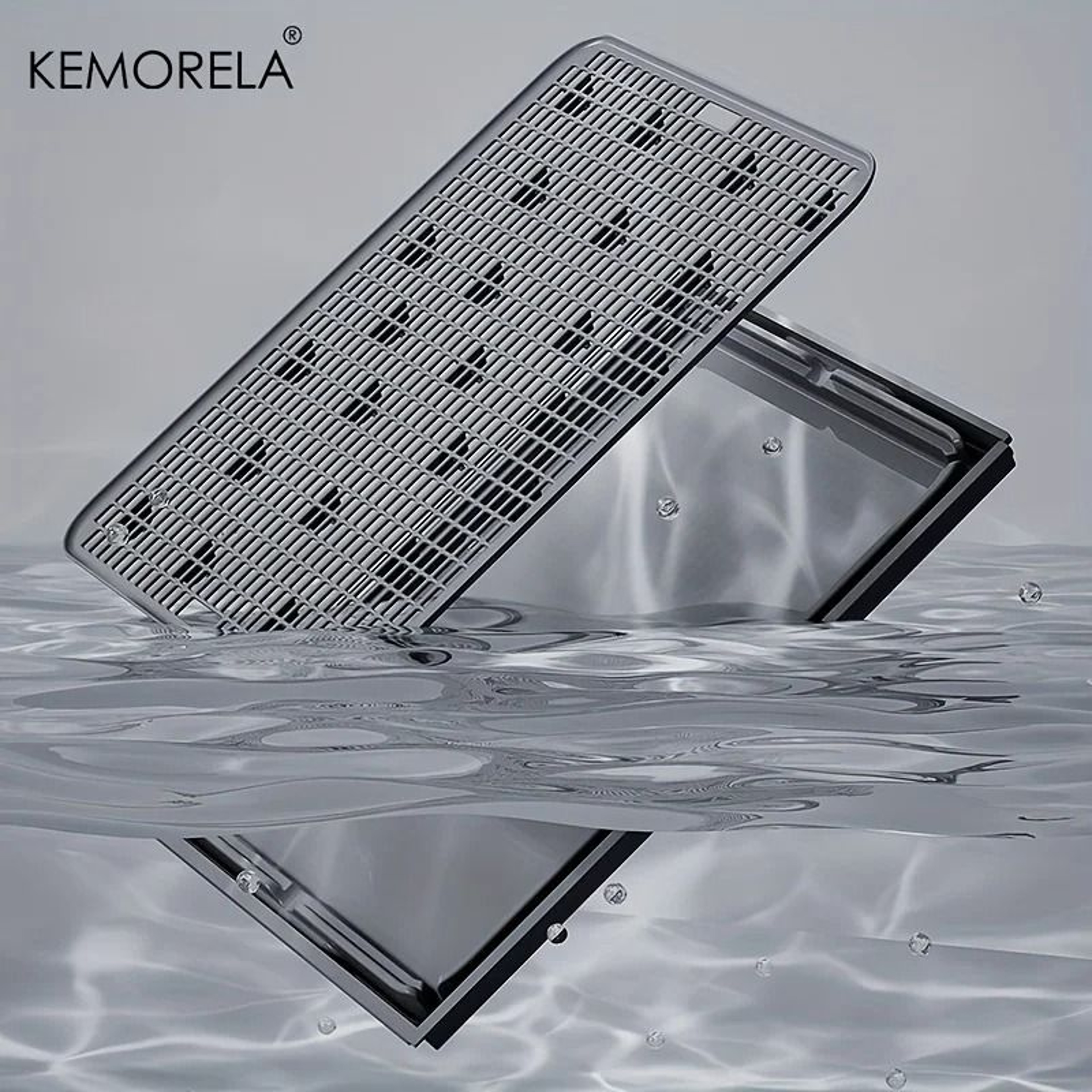 KEMORELA Extra Large Enclosed Stainless Steel Cat Litter Box With Lid And LeakProof Mat 3