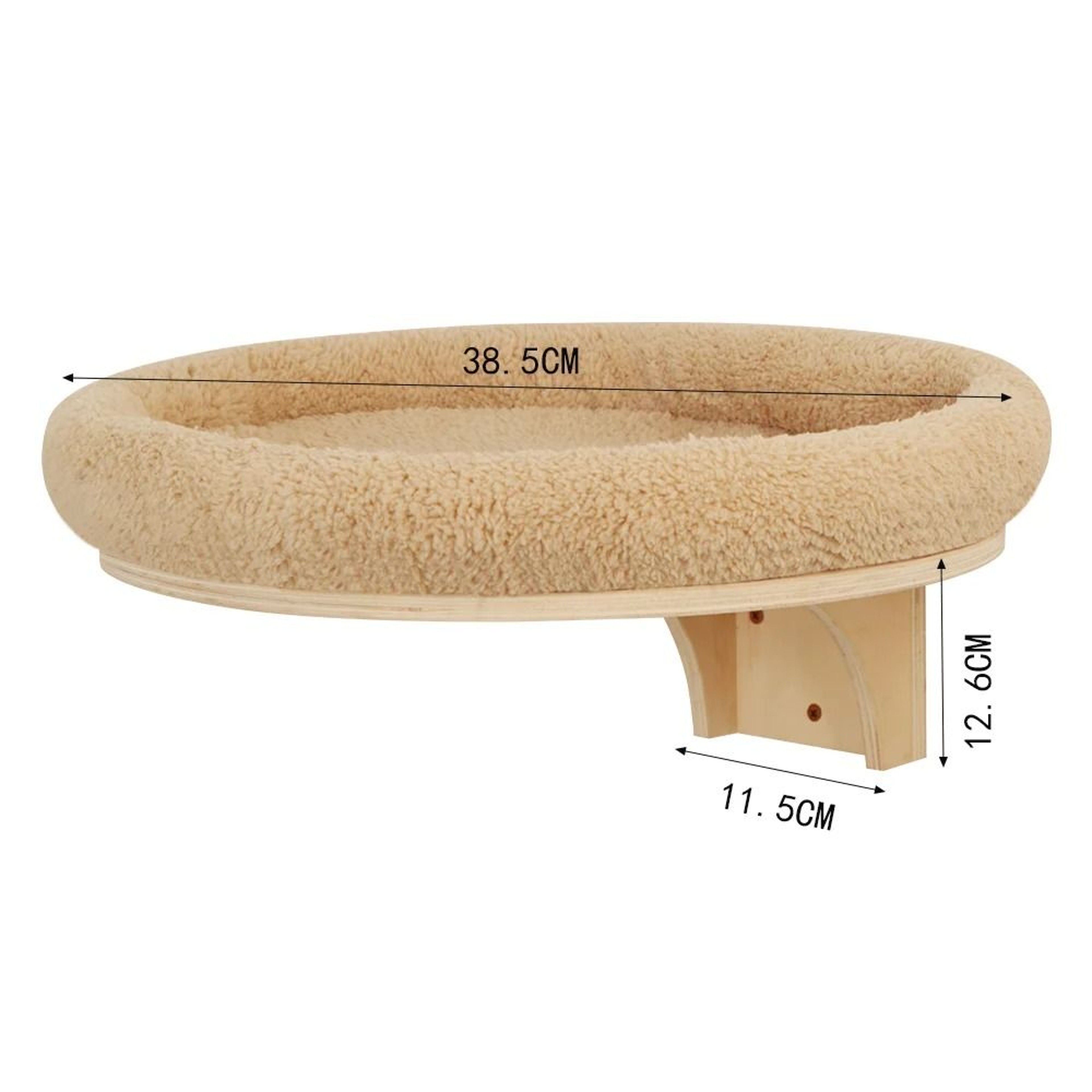 WallMounted Wooden Cat Space Capsule Bed  Elevated Winter Cat Perch With HeavyDuty Supports 6