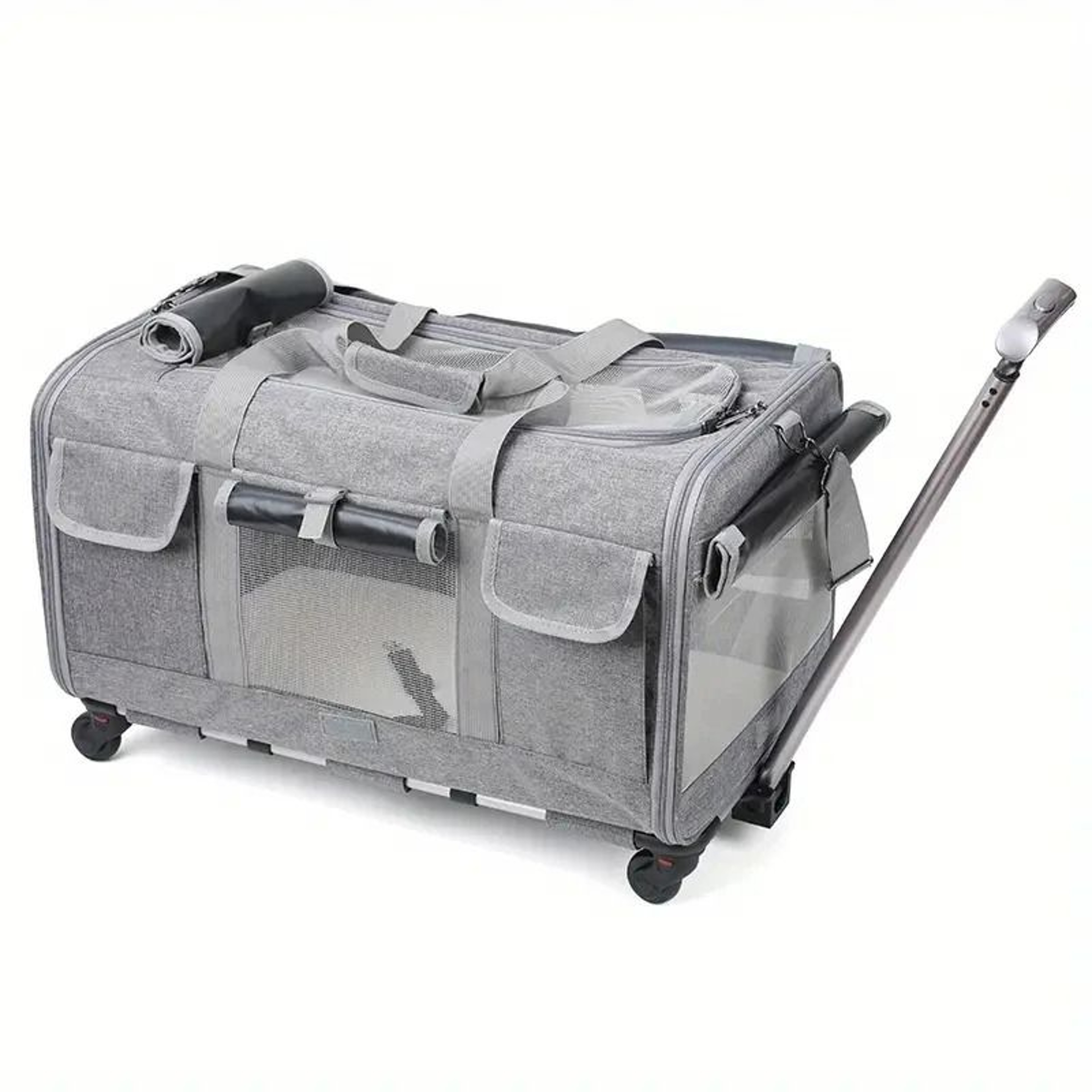 Extra Large Portable Pet Trolley Case  Detachable Foldable Travel Carrier Bag For Cats And Dogs 6