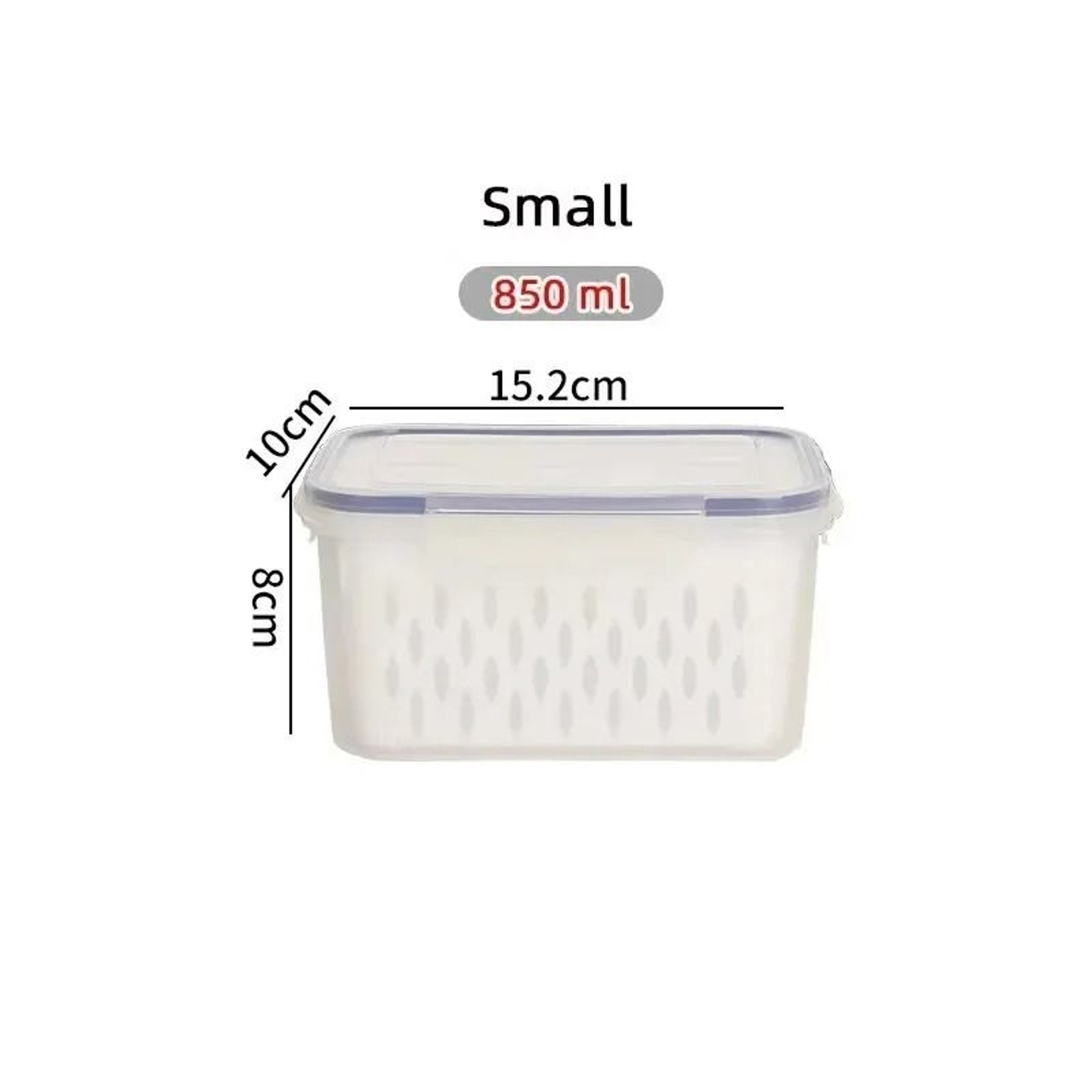 DoubleLayer Sealed Fresh Preservation Box With Removable Drainage Basket 4