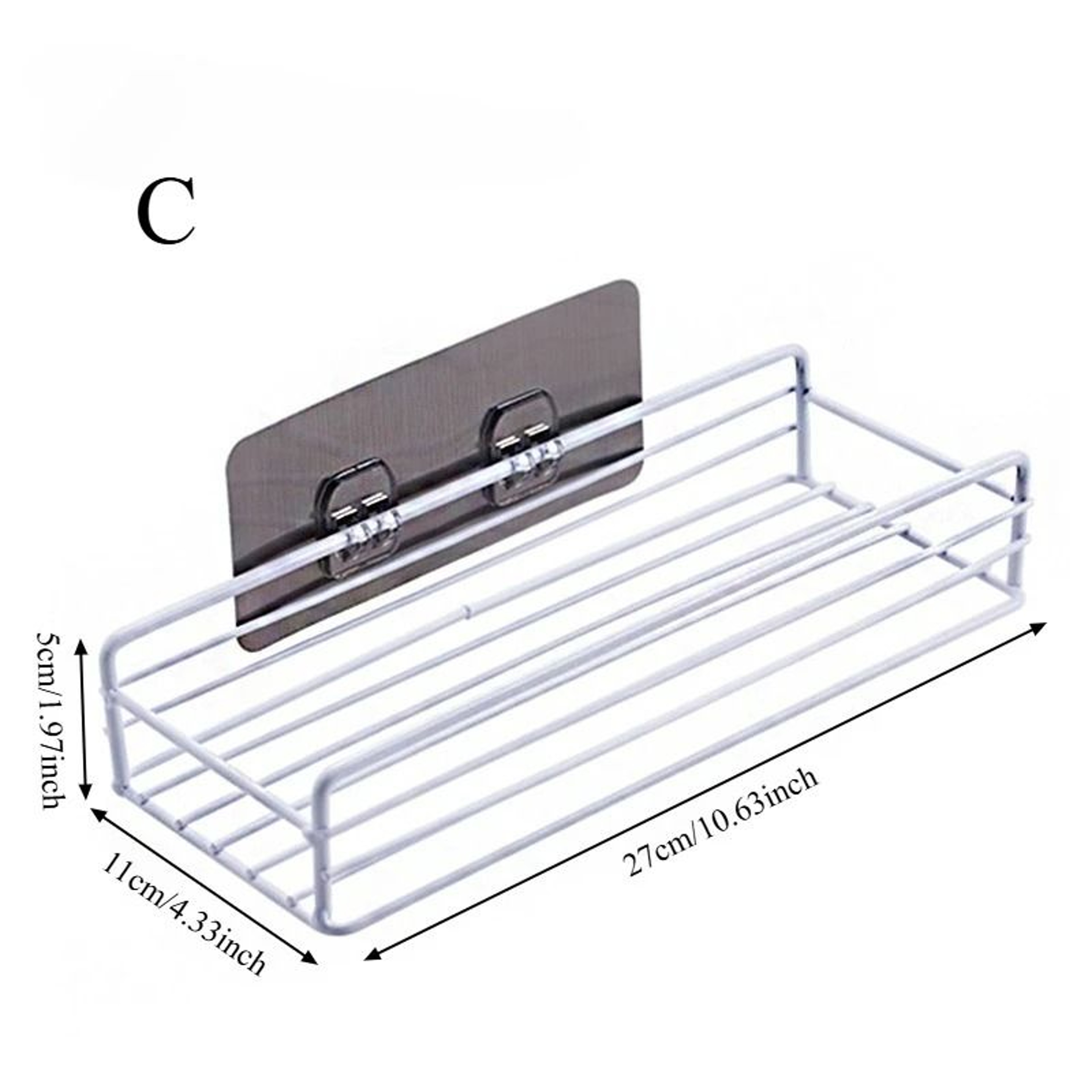 PunchFree Kitchen Cabinet Door Storage Box  Iron Rack 6