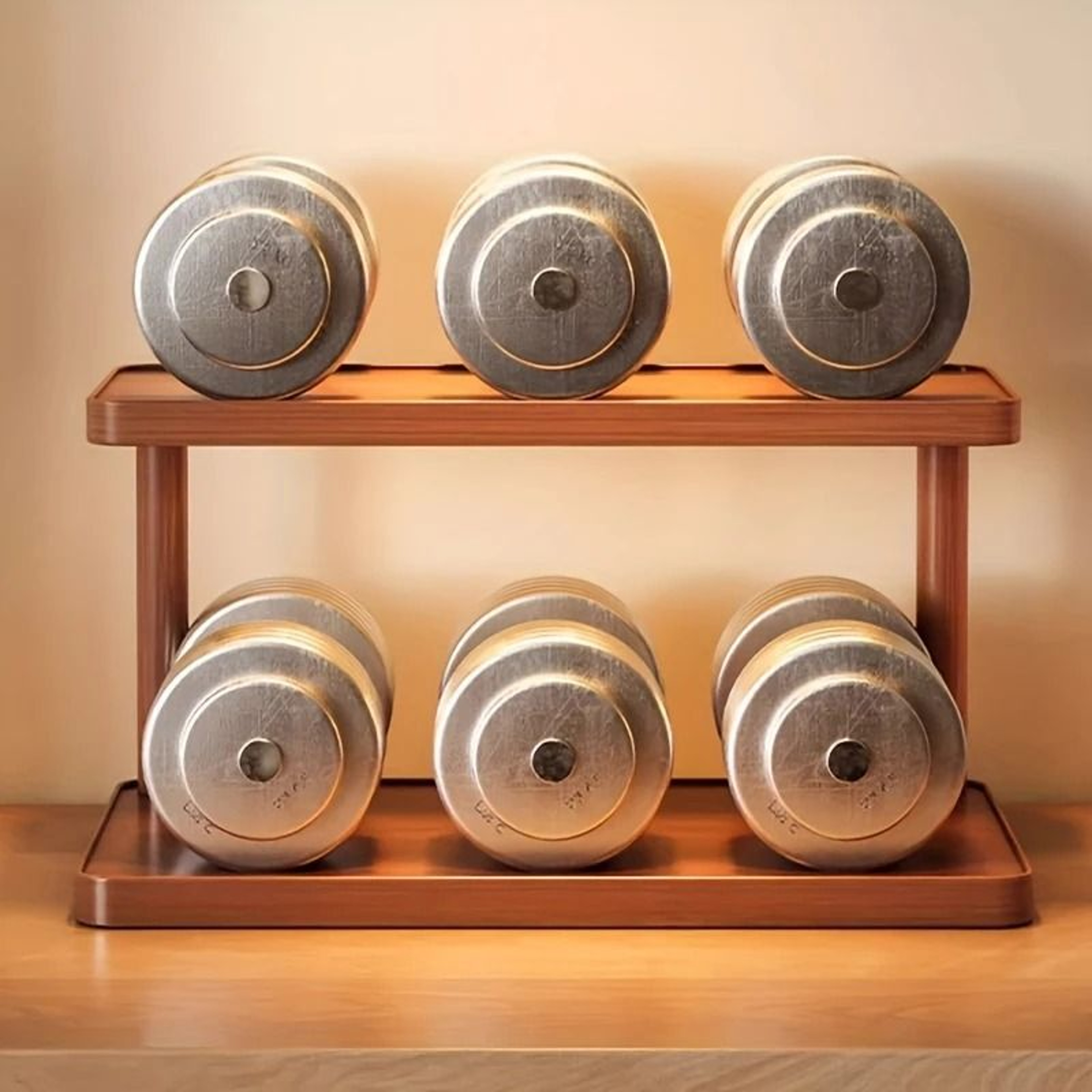 2Tier Wooden Storage Rack  Countertop Organizer 1