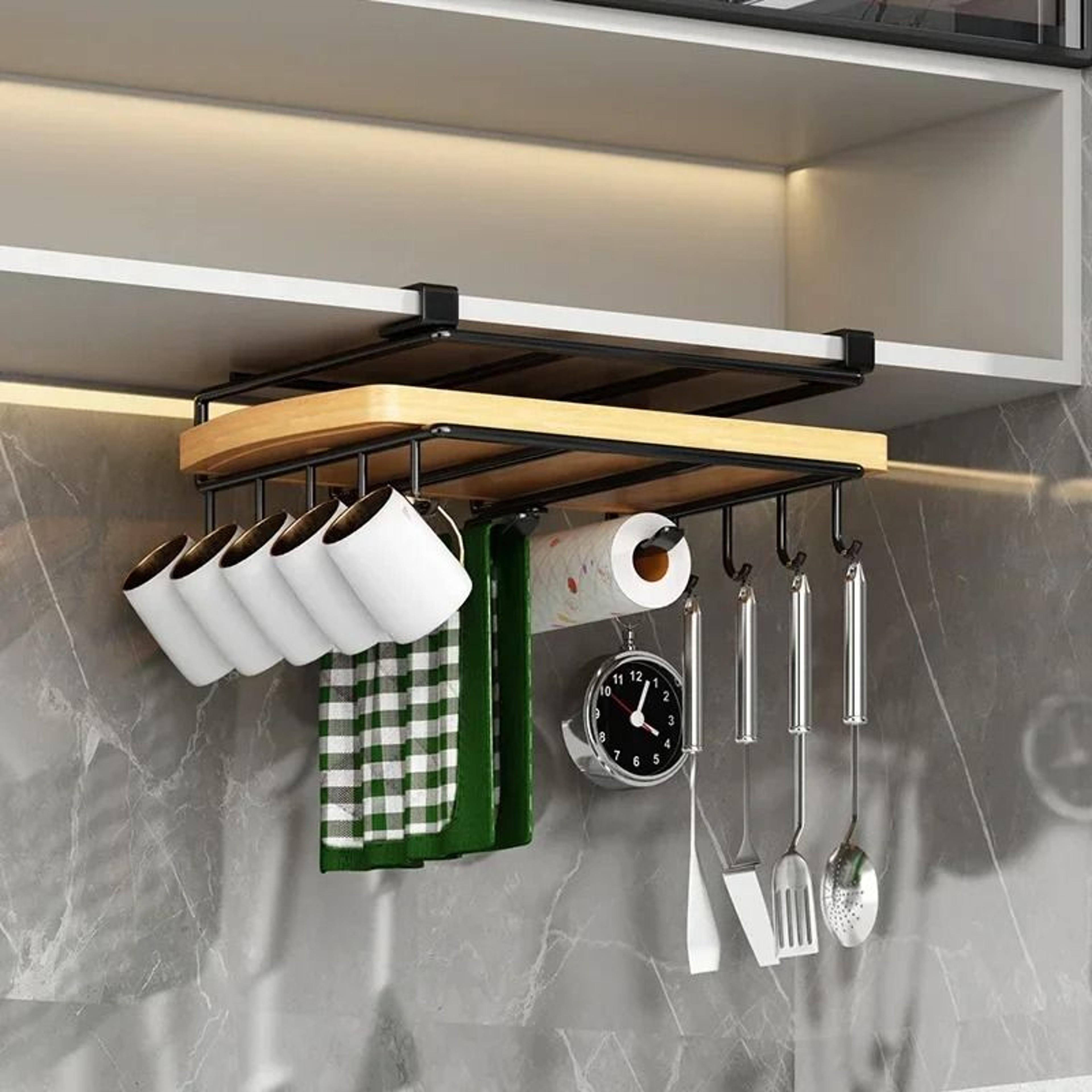 MultiFunctional Metal UnderShelf Kitchen Cabinet Organizer 2