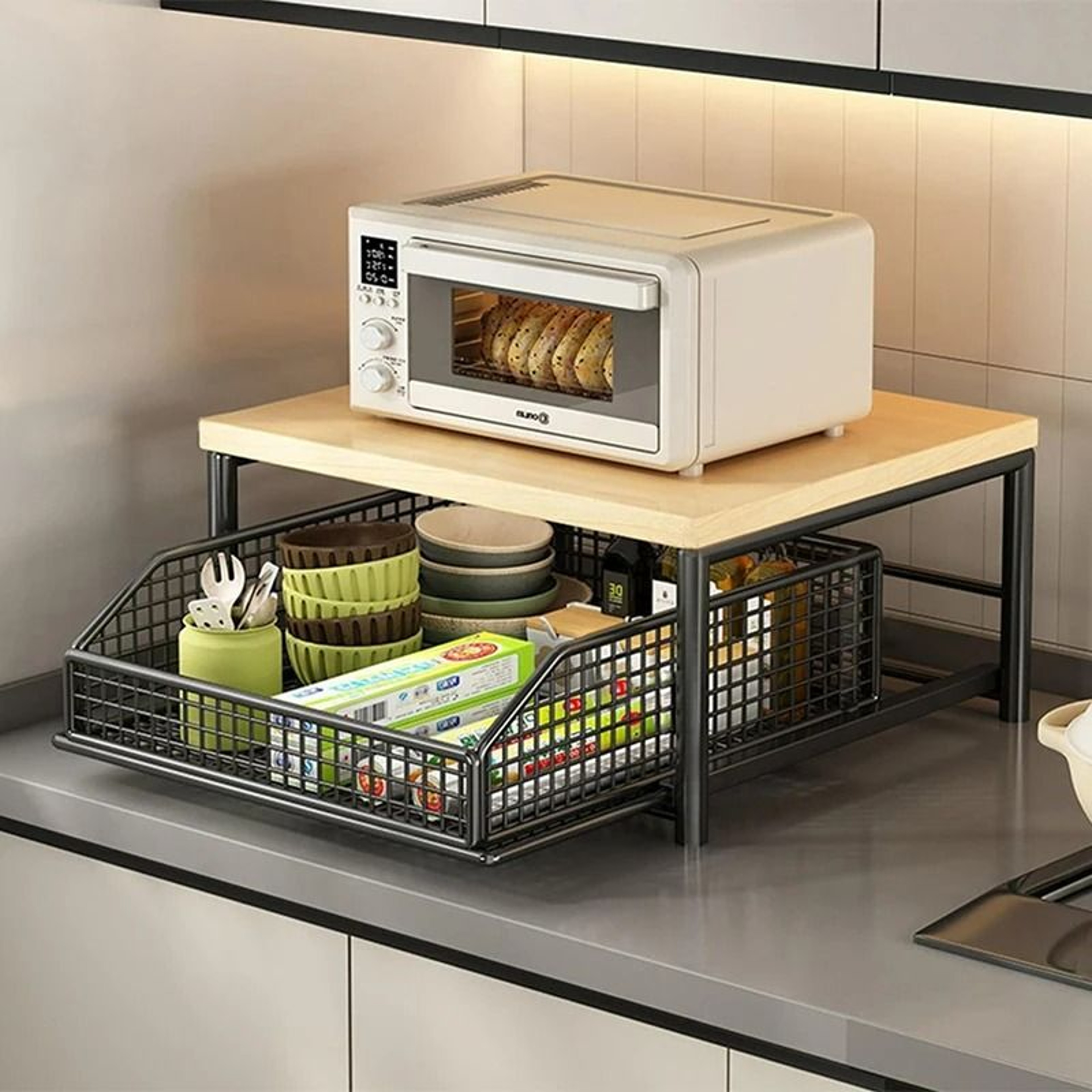 MultiFunctional HeavyDuty Kitchen Countertop Organizer Shelf 8
