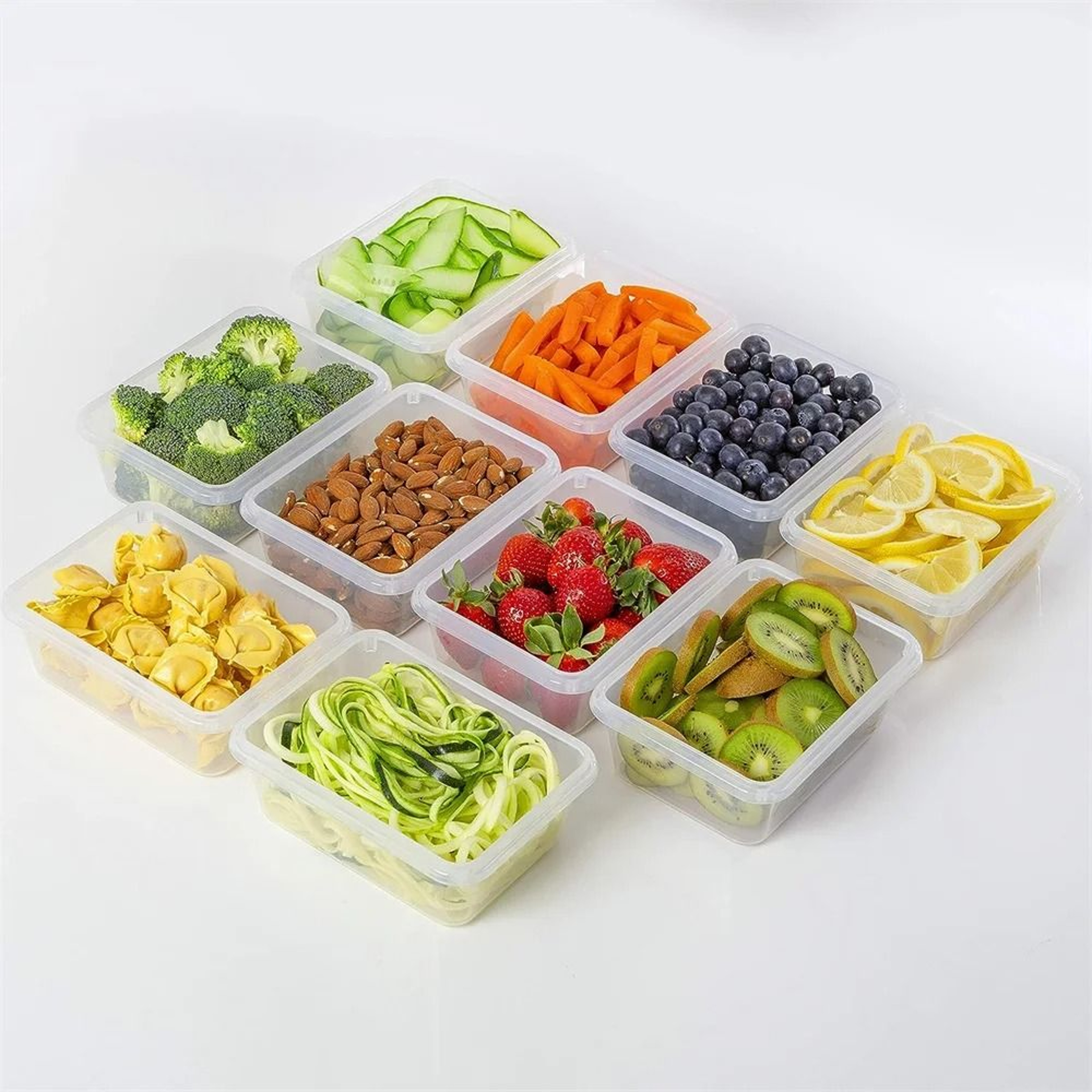 10Piece Premium Kitchen Food Storage Containers Set With Labels  Marker 1