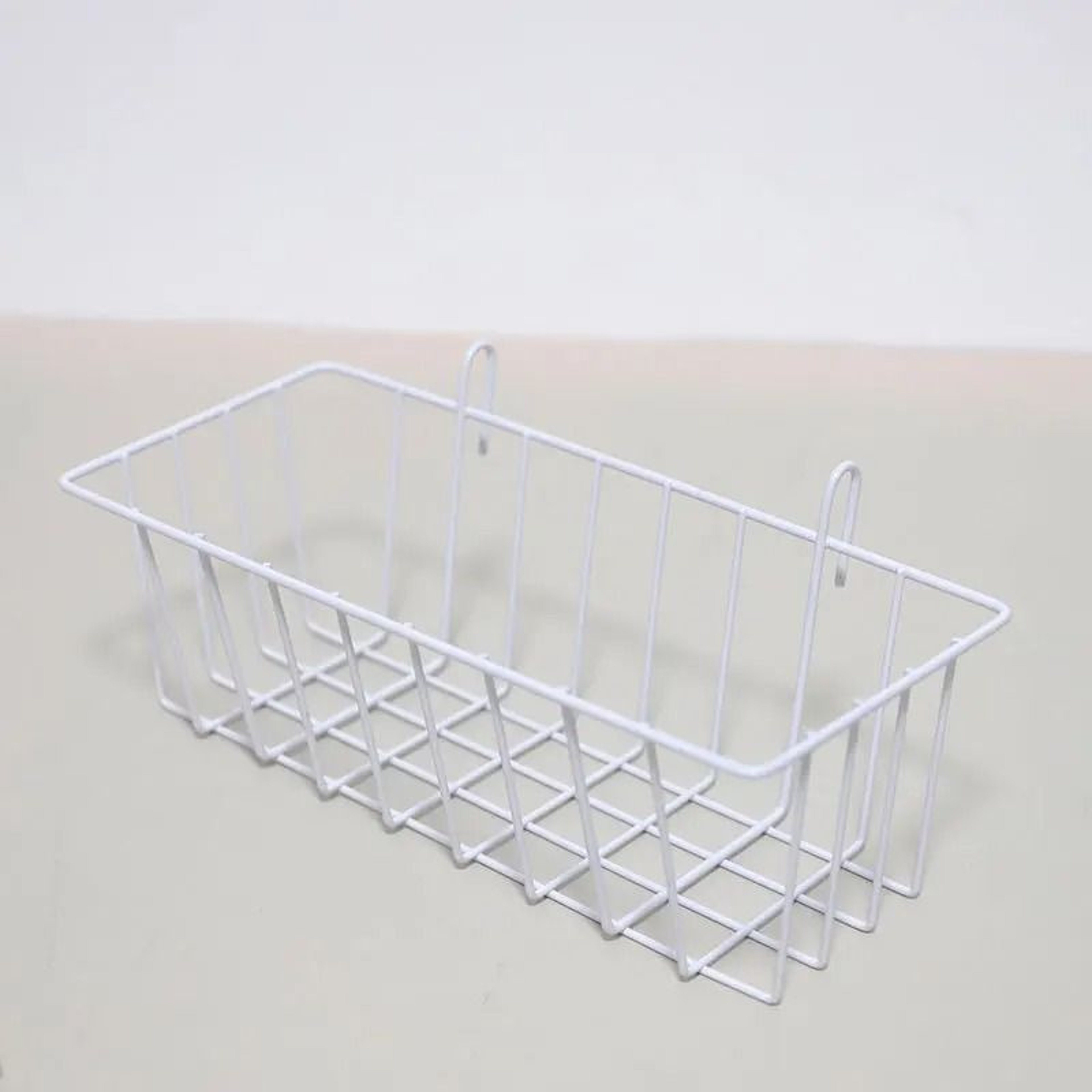 Multifunctional Wire Grid Panel Hanging Storage Basket  DIY Wall Organizer 6