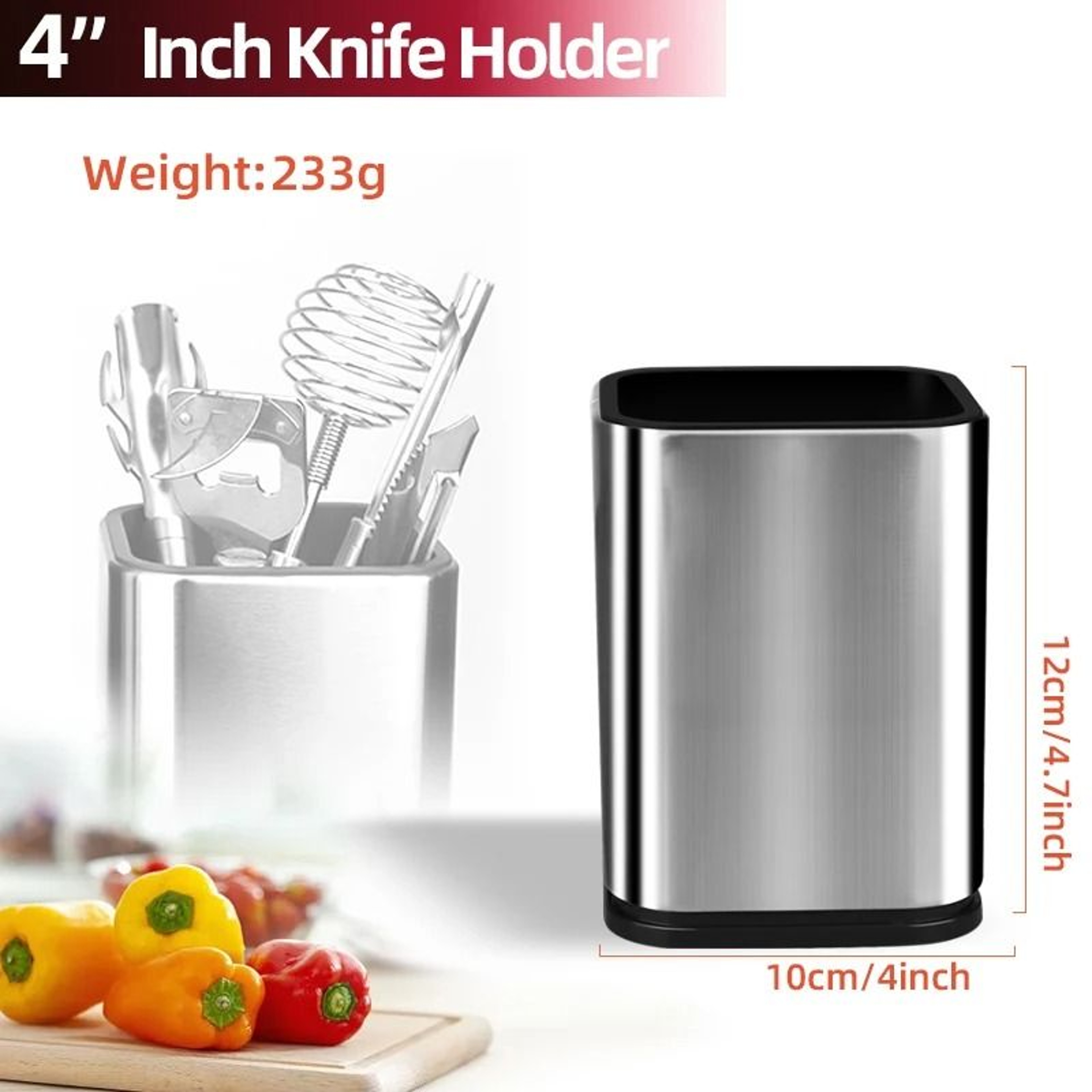 Large Kitchen Utensil Holder For Countertop  Cooking Tool Storage Crock Organizer 6