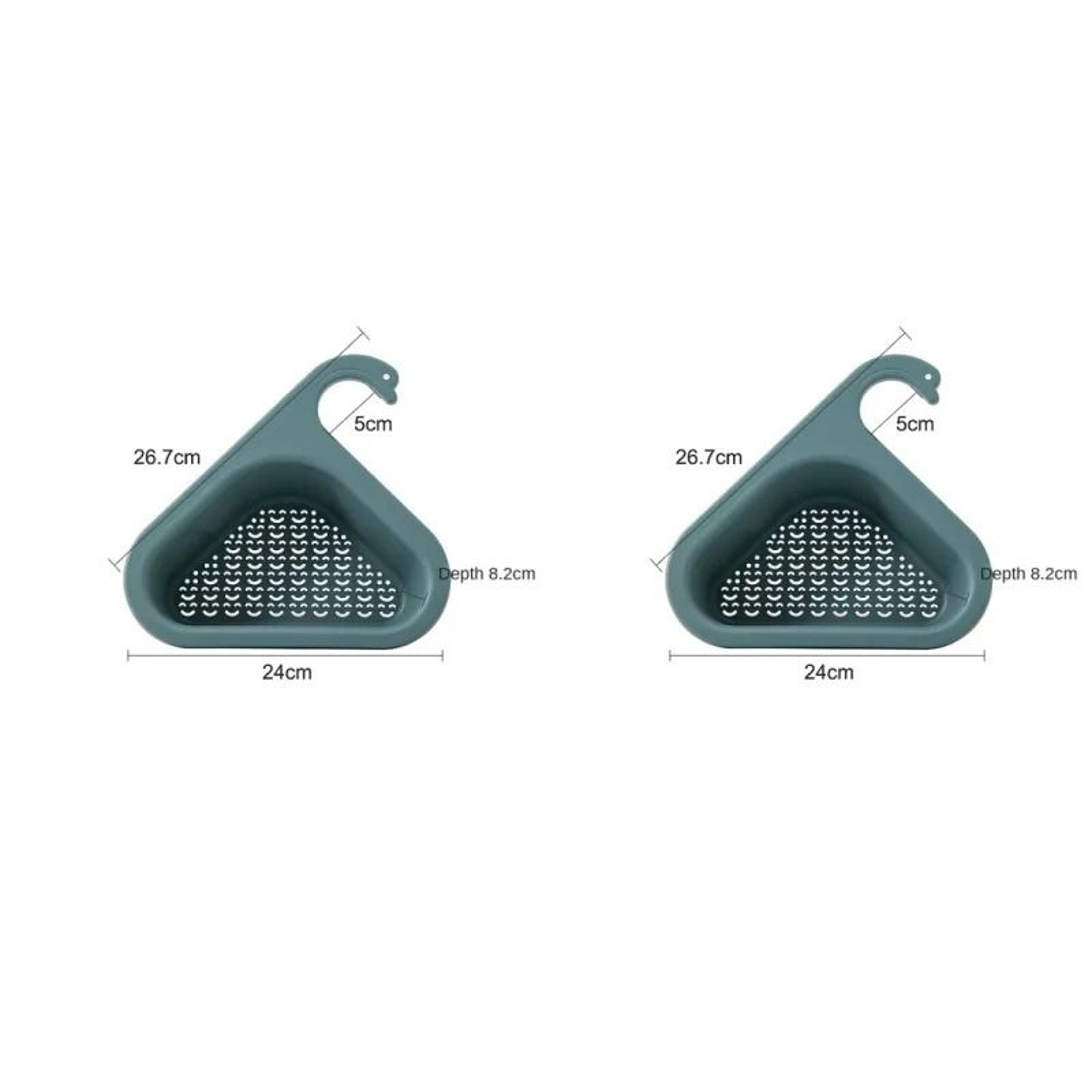 SwanShaped Kitchen Sink Drain Strainer Basket  Triangular Leftover Garbage  Vegetable Filter 7