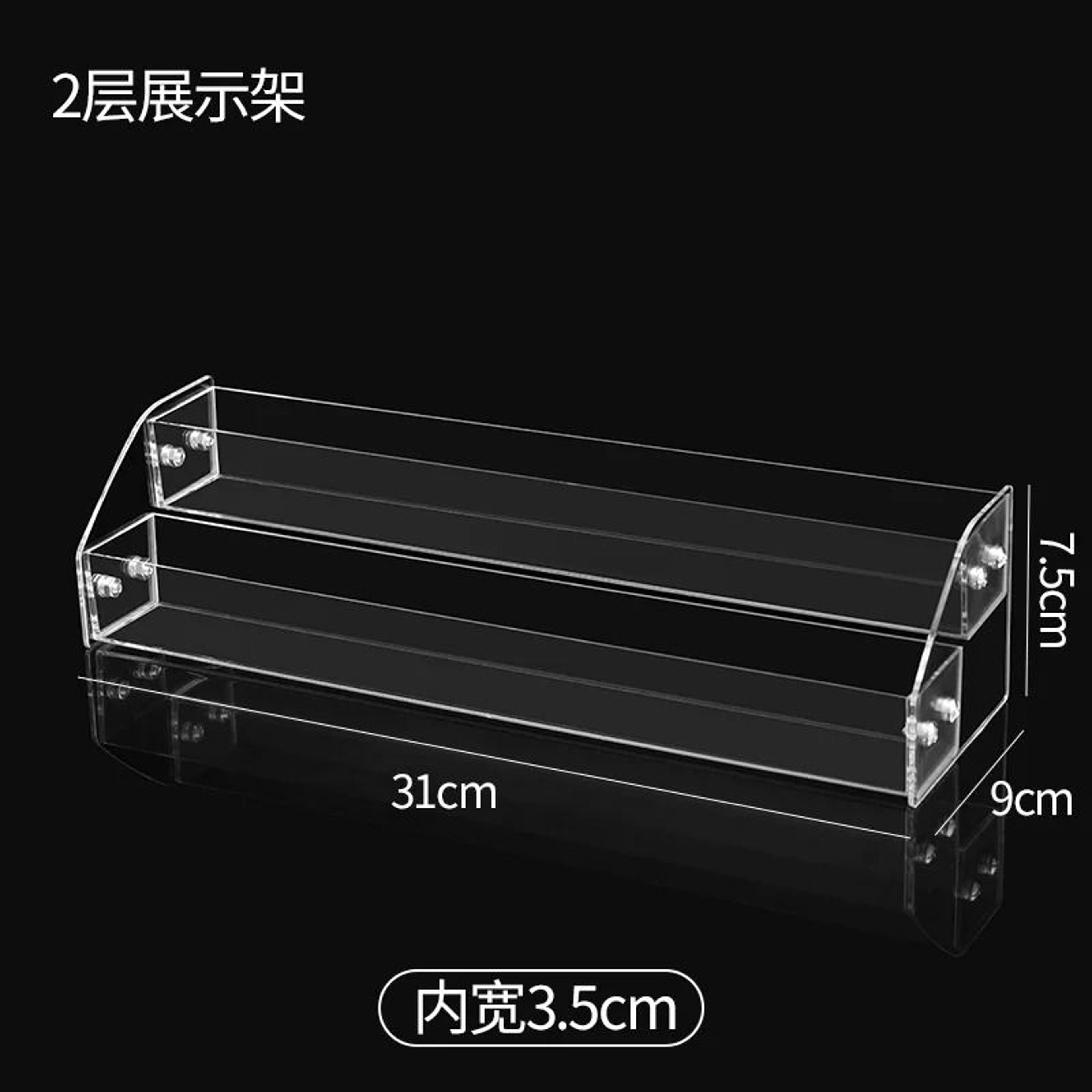 Clear Acrylic Nail Polish Gel Display Stand  MultiLayer Plastic Storage Rack With PullOut Drawer 6