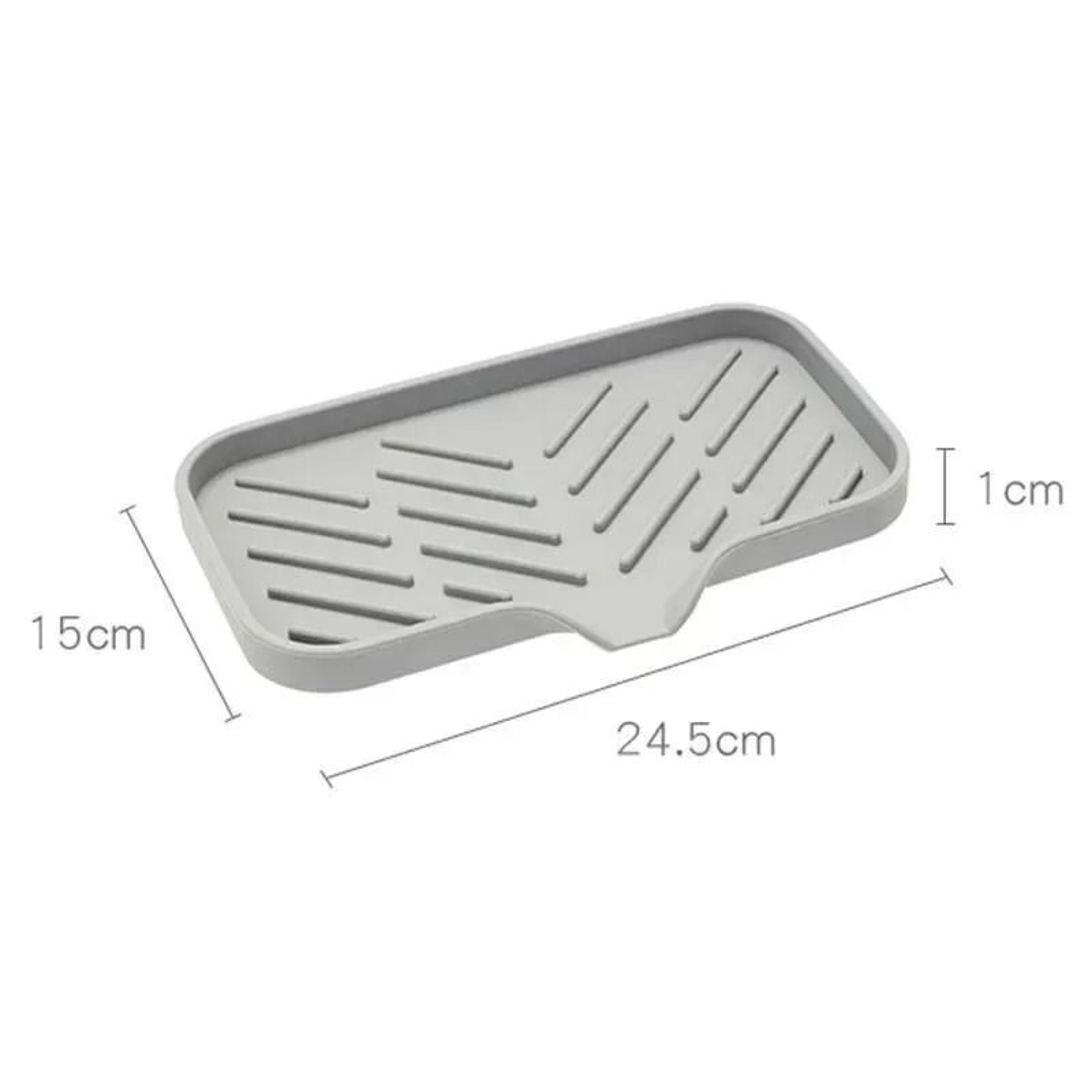 Premium Silicone Sink Organizer Tray With Drain  SelfDraining Soap Sponge Holder  Scrubber Brush Co 7