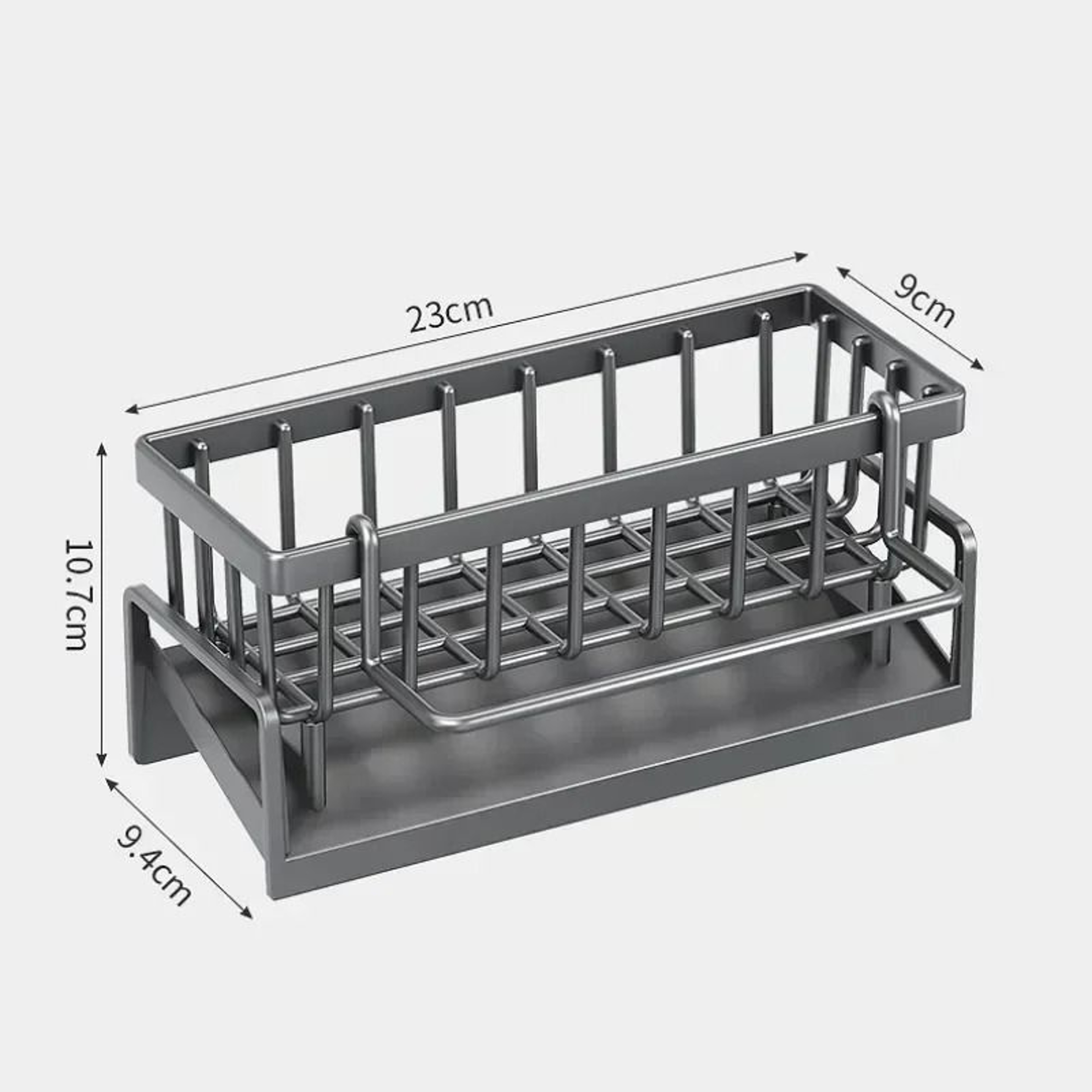 SpaceSaving Kitchen Sink Dish Rack  Sponge Holder  SelfDraining Storage Organizer Basket For Cleani 5