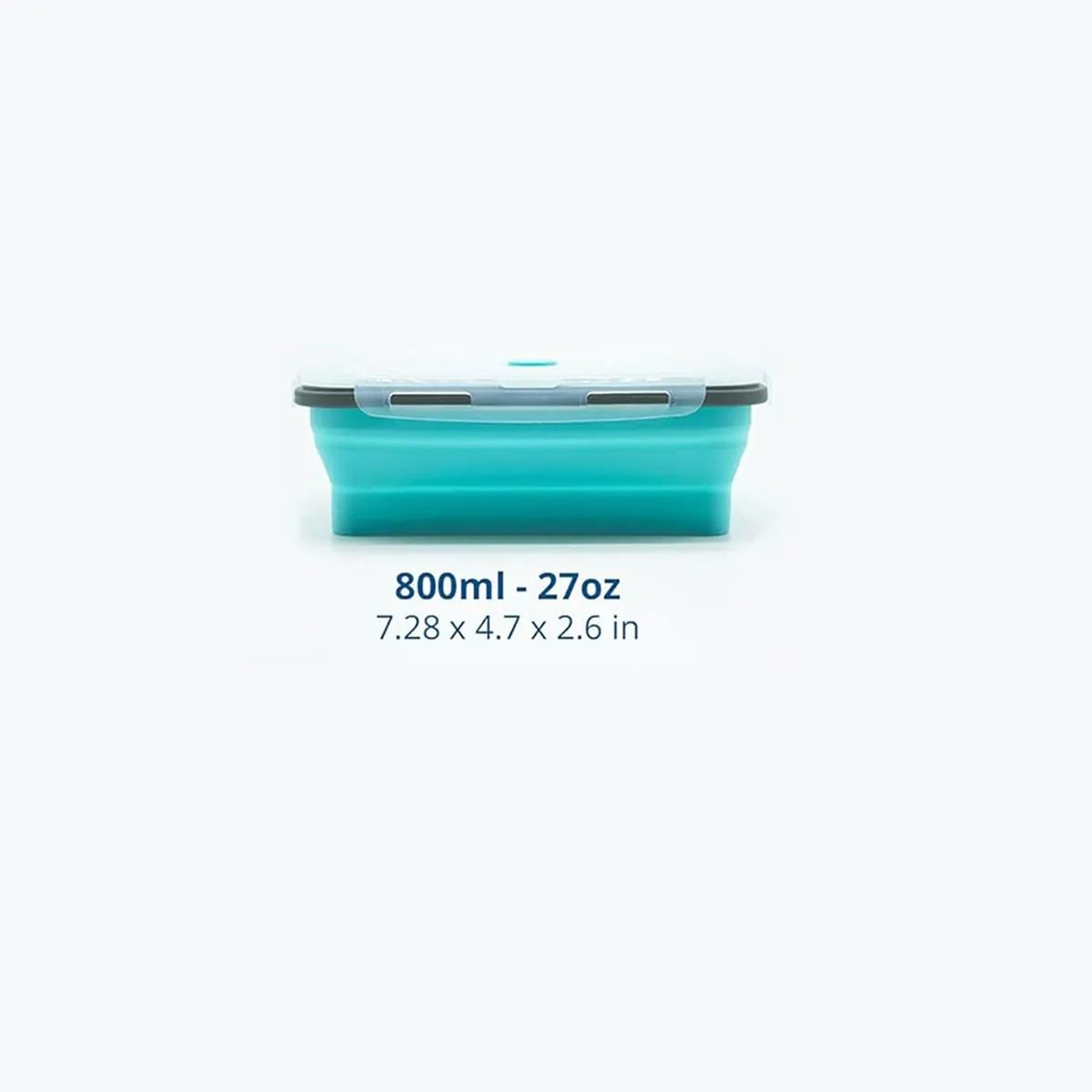 Collapsible Silicone Food Storage Container  Foldable SpaceSaving Lunch Box For Leftovers  Snacks 8