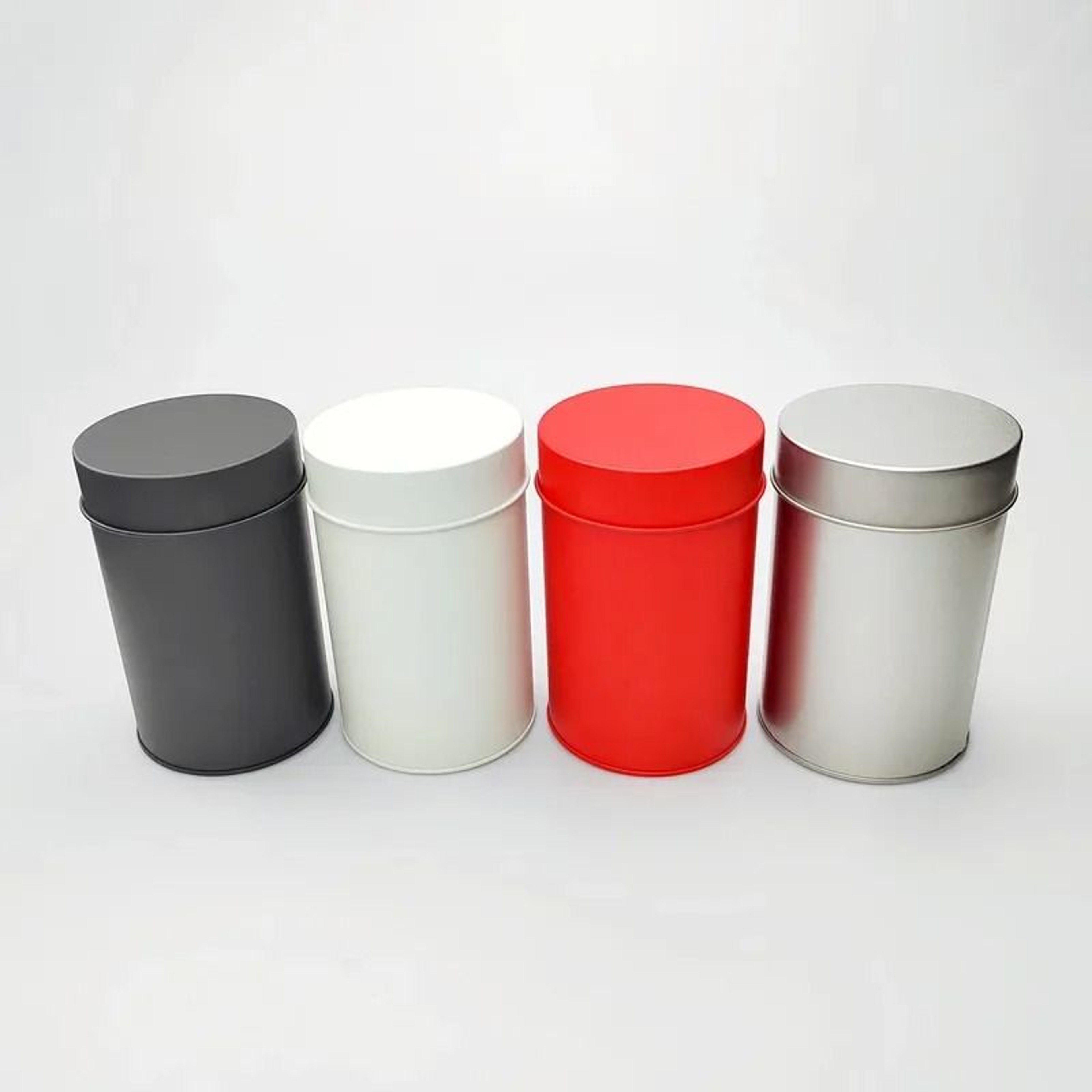 16 Oz Round Tea Box For Loose Tea  Double Seal Tin Canister With Lid For Coffee  Sugar 5