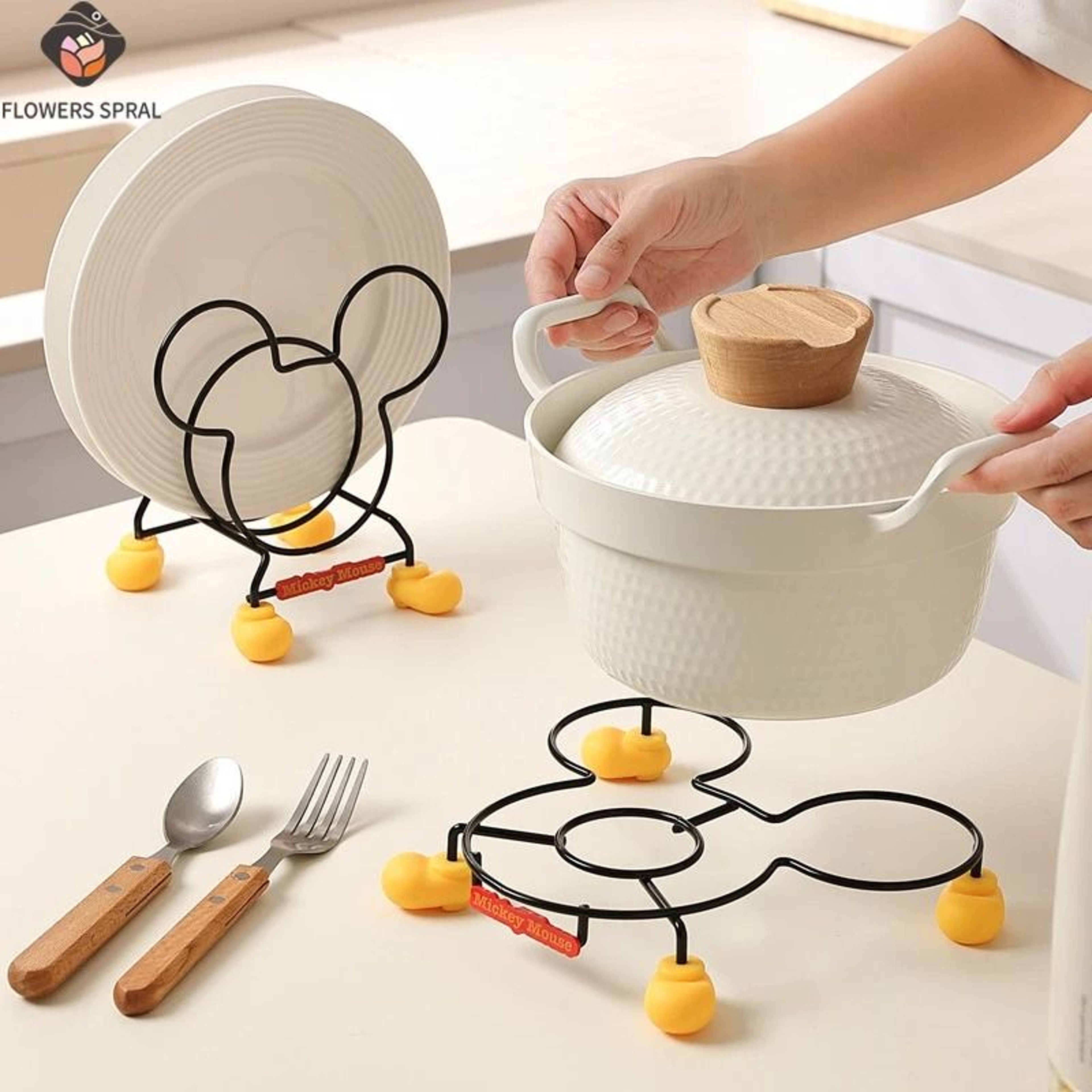 Multifunctional Kitchen Stove Insulation Rack  MultiLayer Bowl Pot Lid  Cutlery Storage Organizer 0
