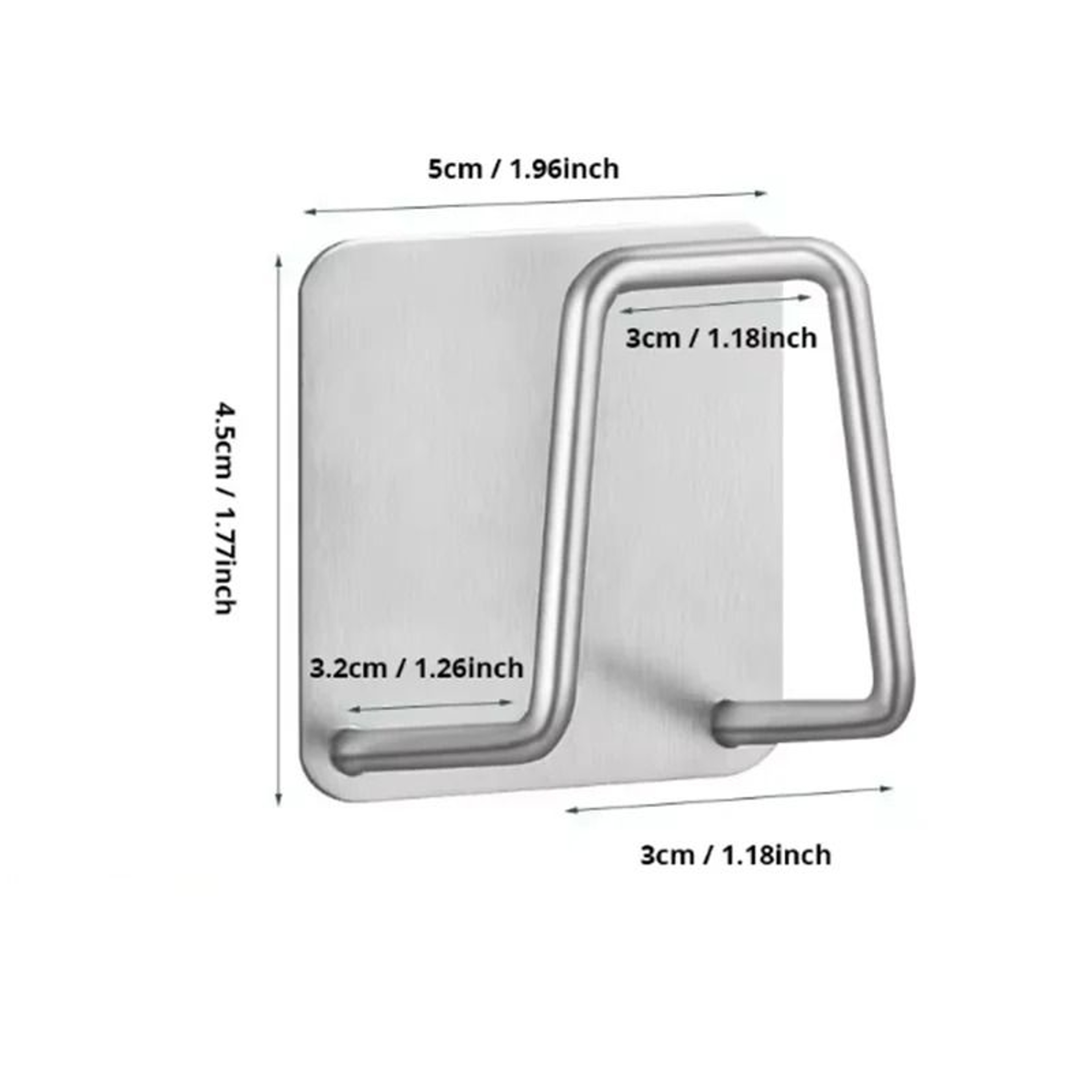 Stainless Steel Sponge Holder  Rustproof Brushed Silver Sink Caddy  Adhesive ClutterFree Organizer 6