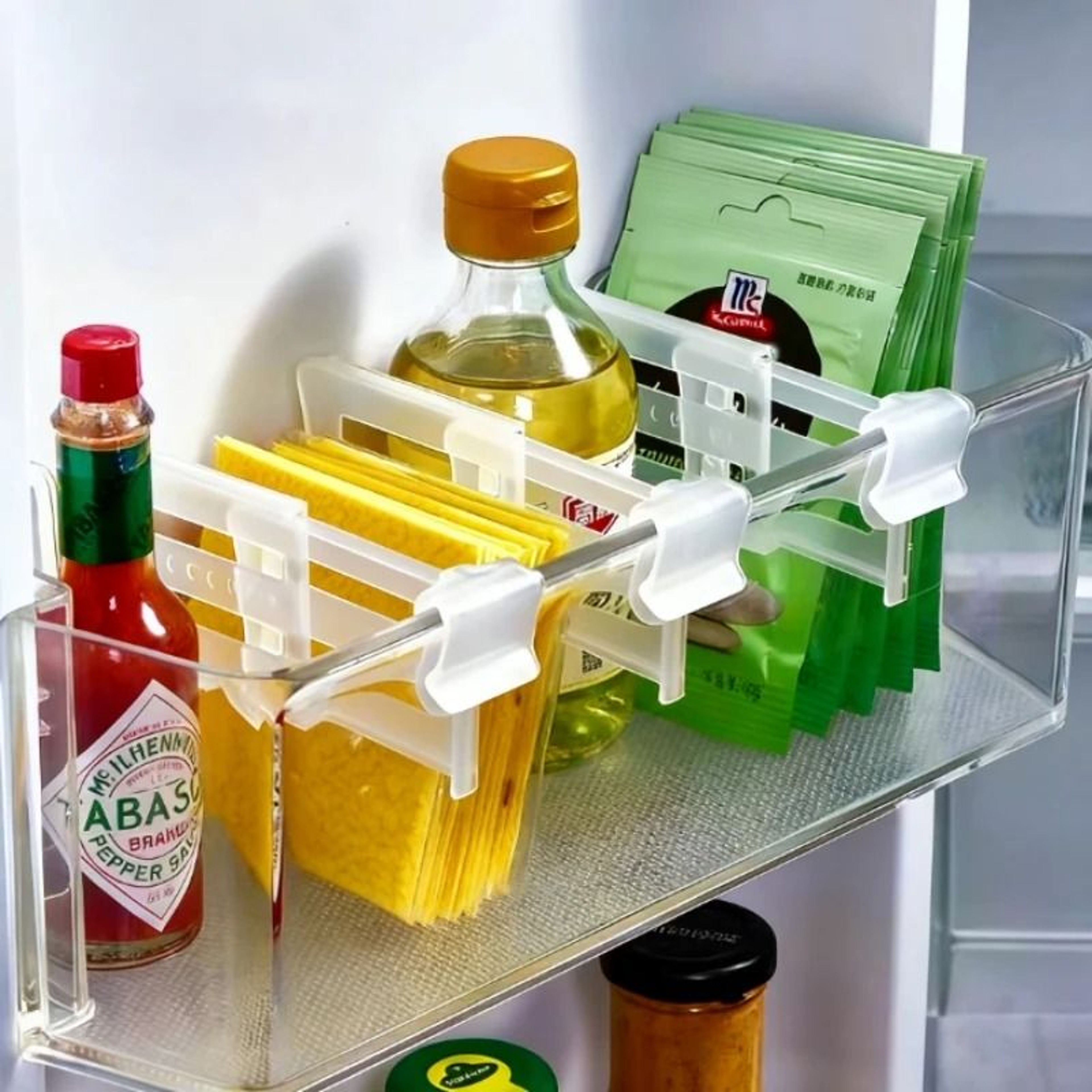 Adjustable Refrigerator Space Divider Set 0