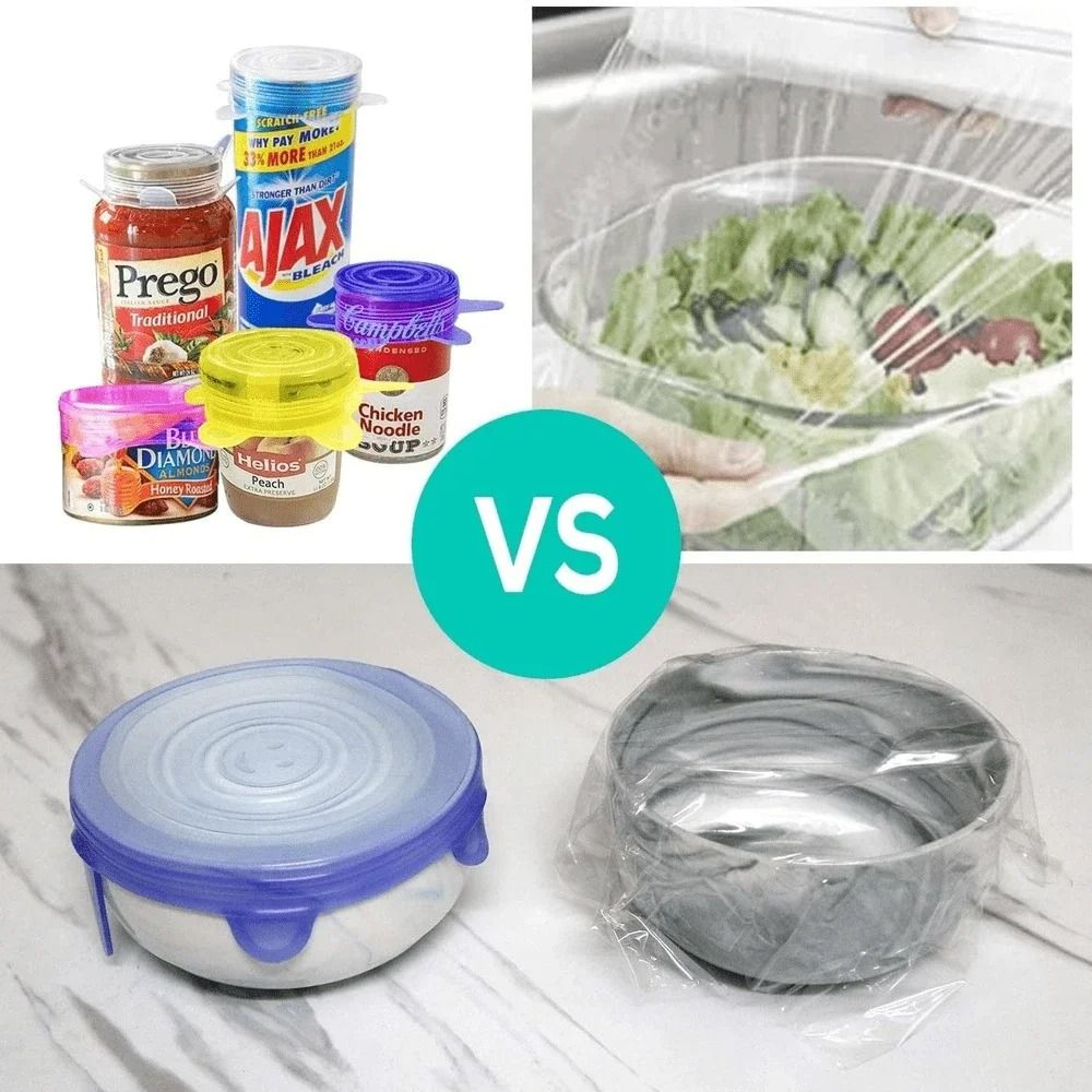 Reusable Small Silicone Can Covers And Stretch Lids 3