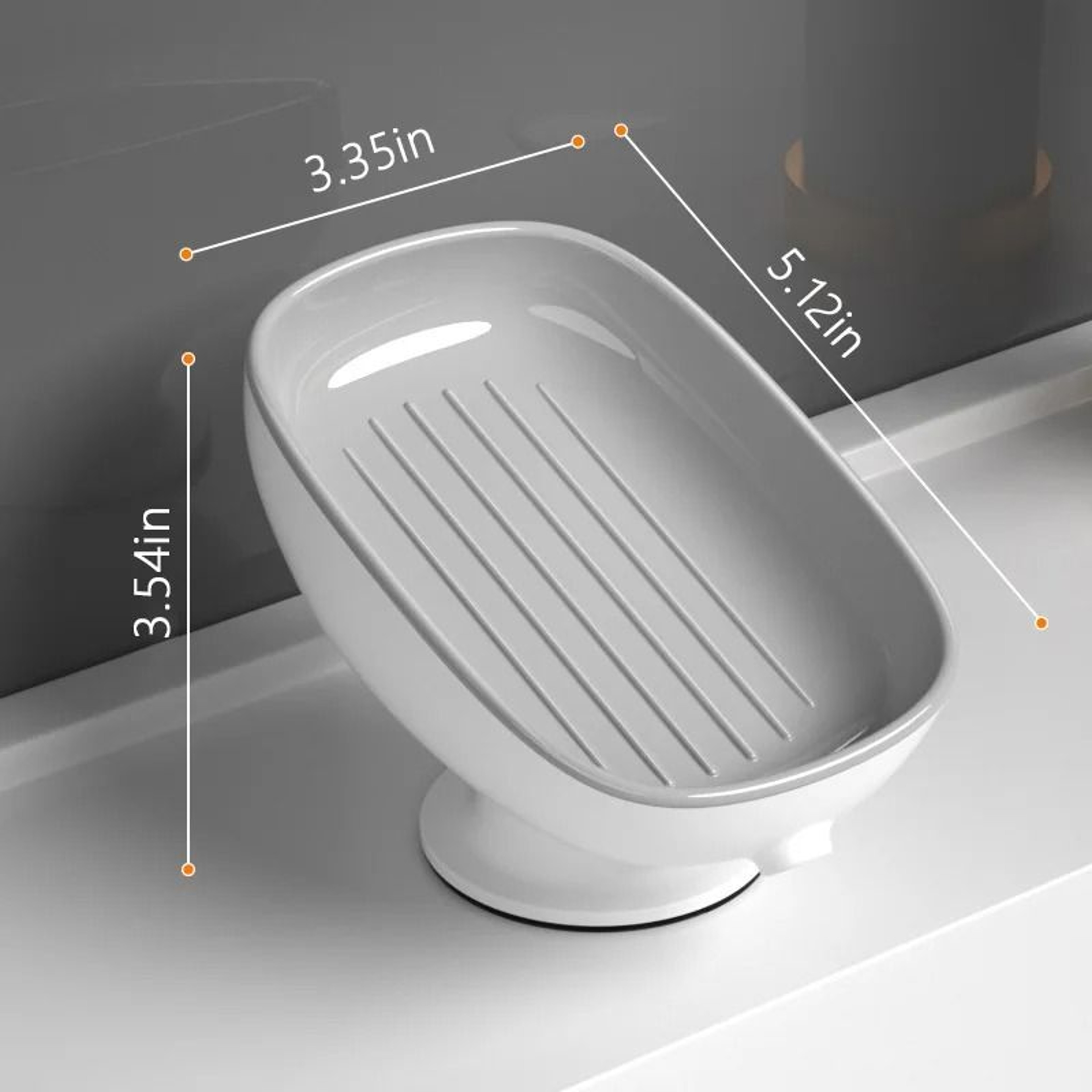 Premium DoubleLayer Detachable Soap Storage Box With SelfDraining Plate 5