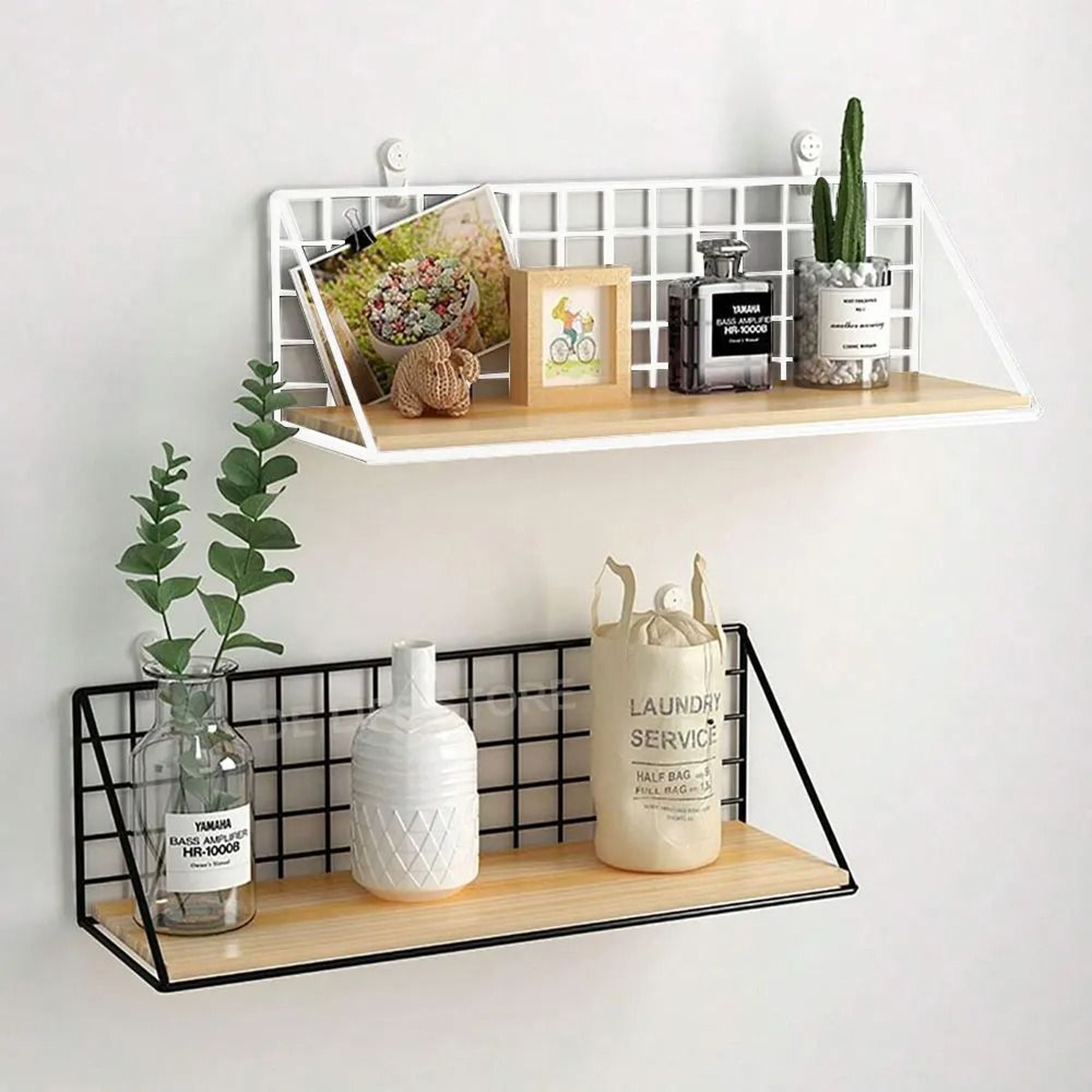 Hanging Wooden Spice Rack And WallMounted Kitchen Storage Shelf 2