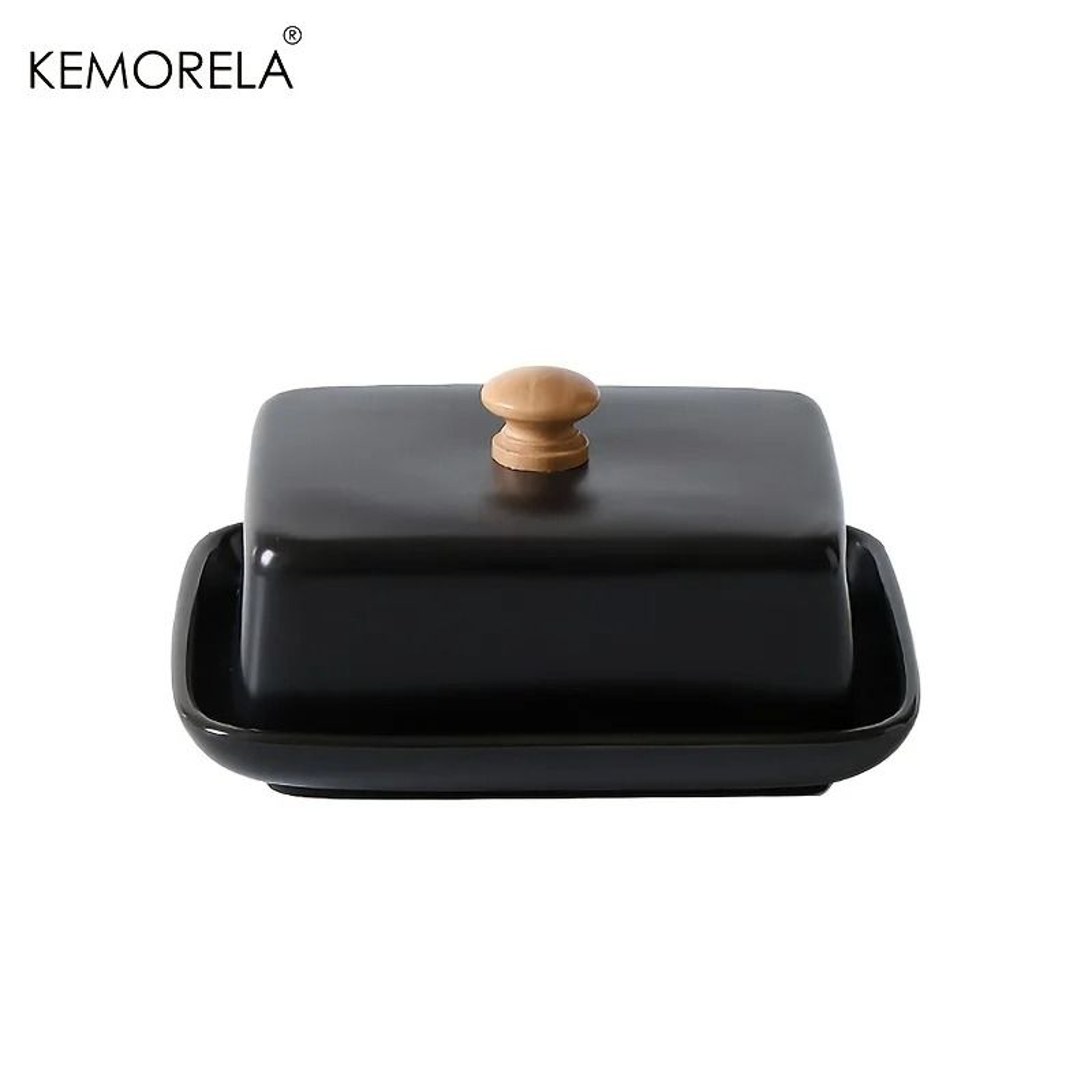 Premium Ceramic Butter Dish With Lid  Sealable Airtight Cheese Storage Box 7