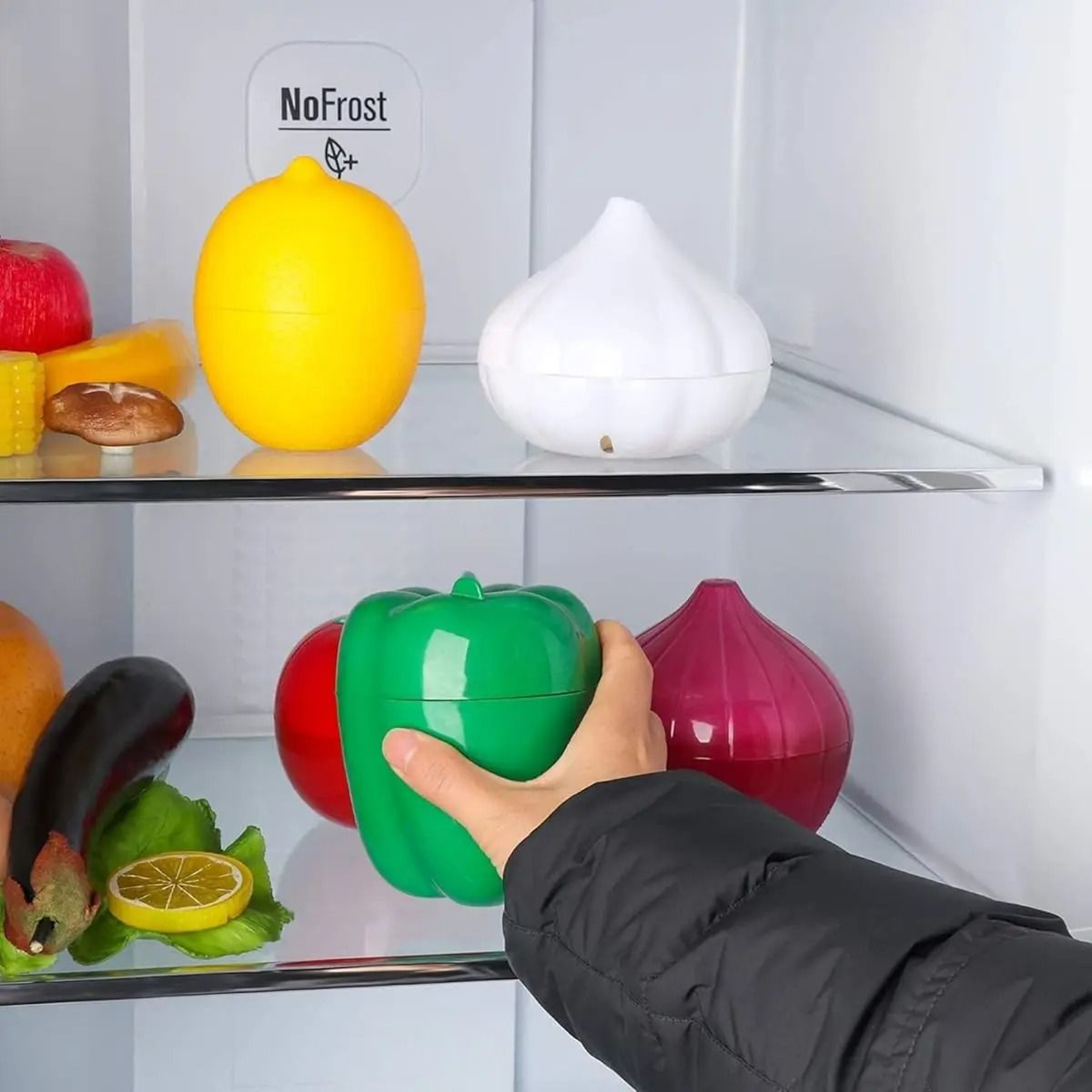 Plastic Food Storage Box  Vegetable FreshKeeping Crisper Container 4