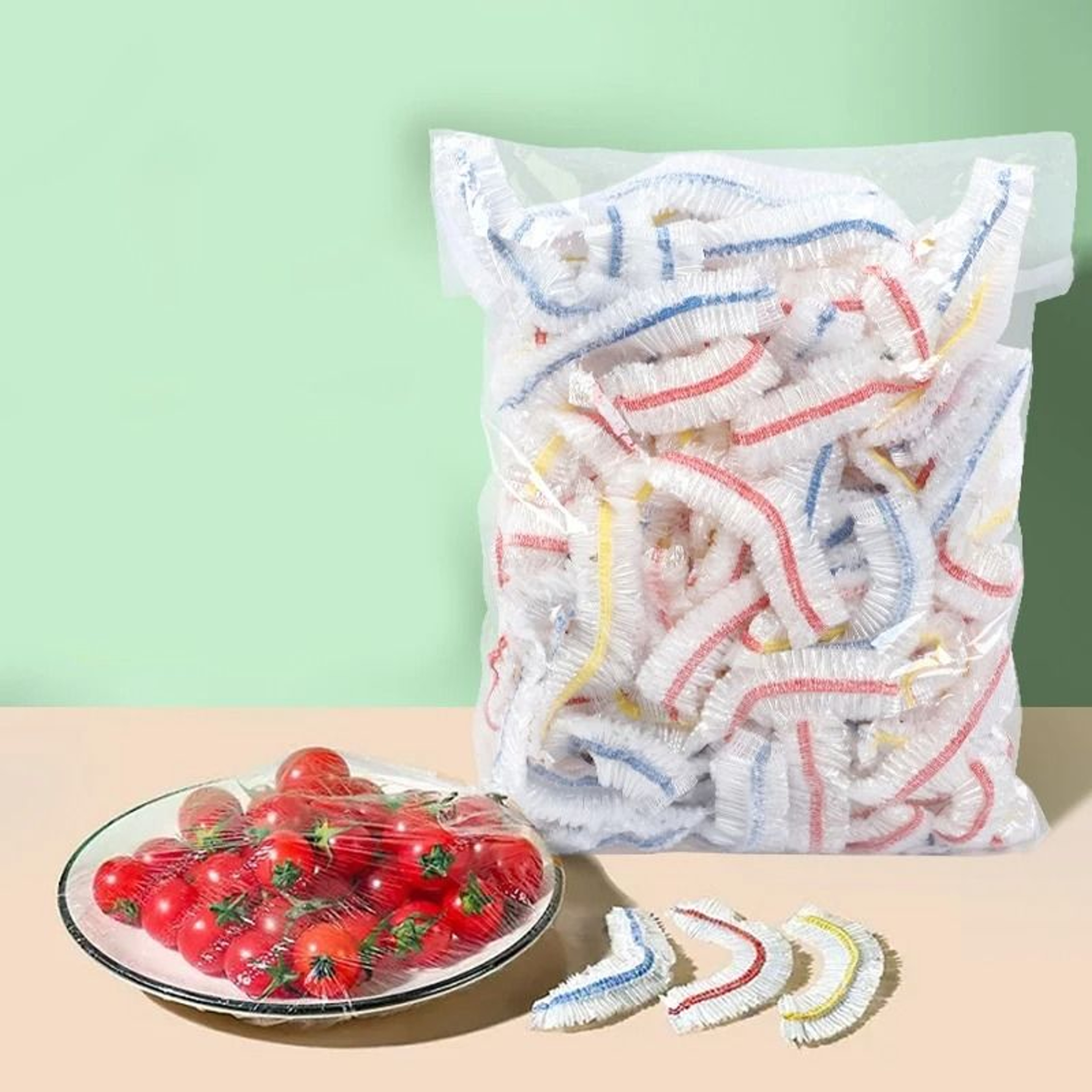 Reusable Elastic Food Cover Bags  Durable Plastic Bowl Lids 5
