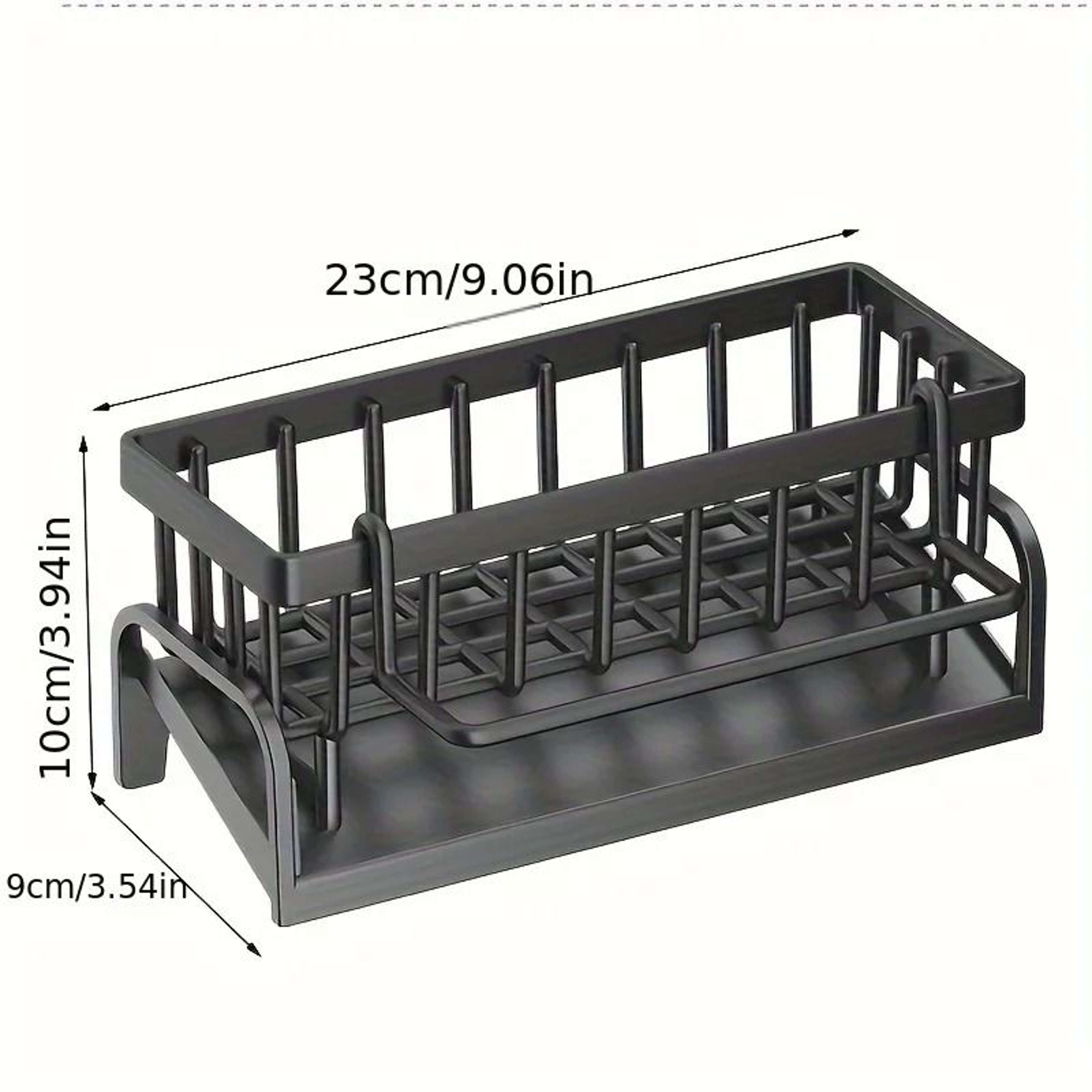 Durable Sponge Drain Rack  Dish Box Kitchen Organizer 4
