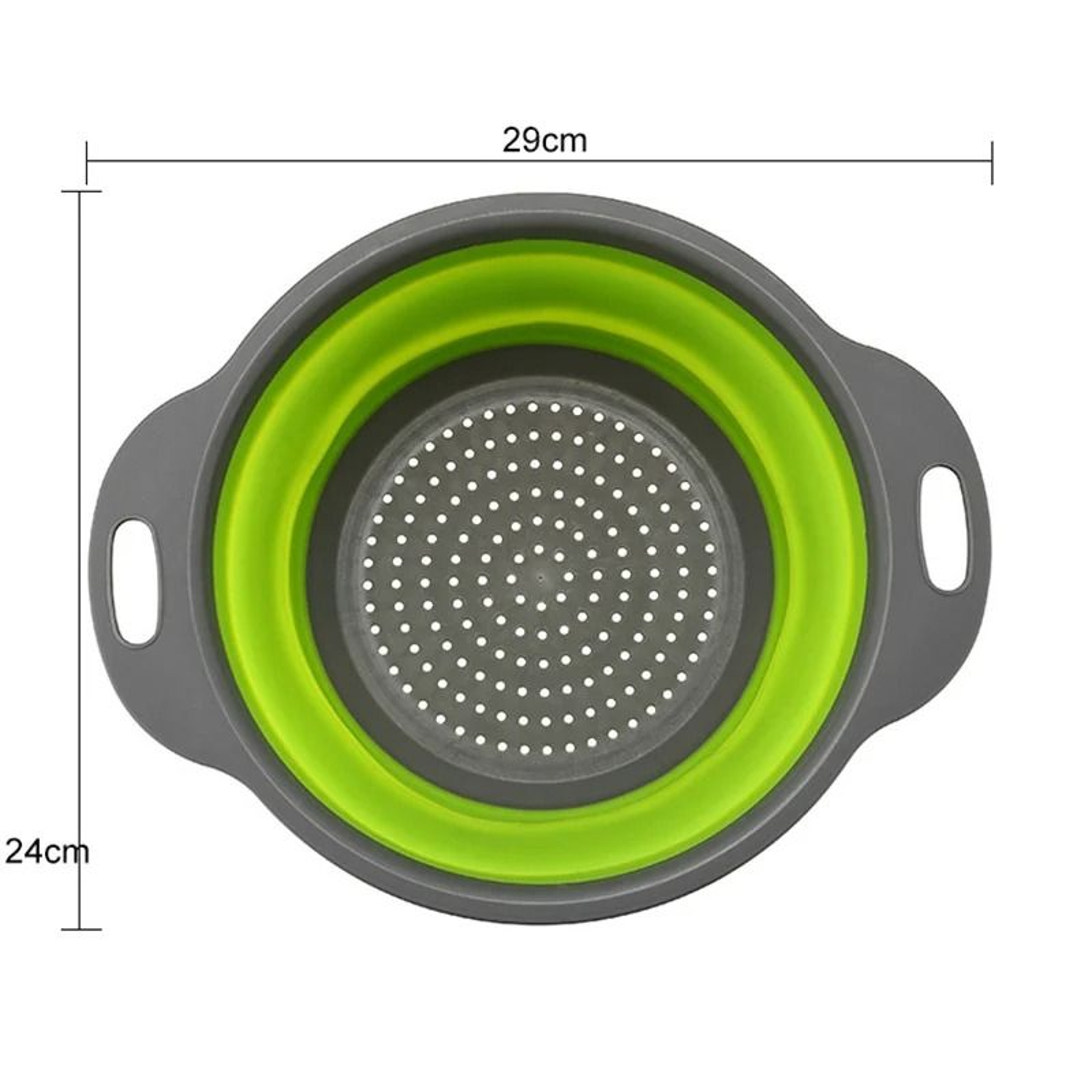 Folding Silicone Colander  Collapsible Vegetable Fruit Washing Drain Basket 11