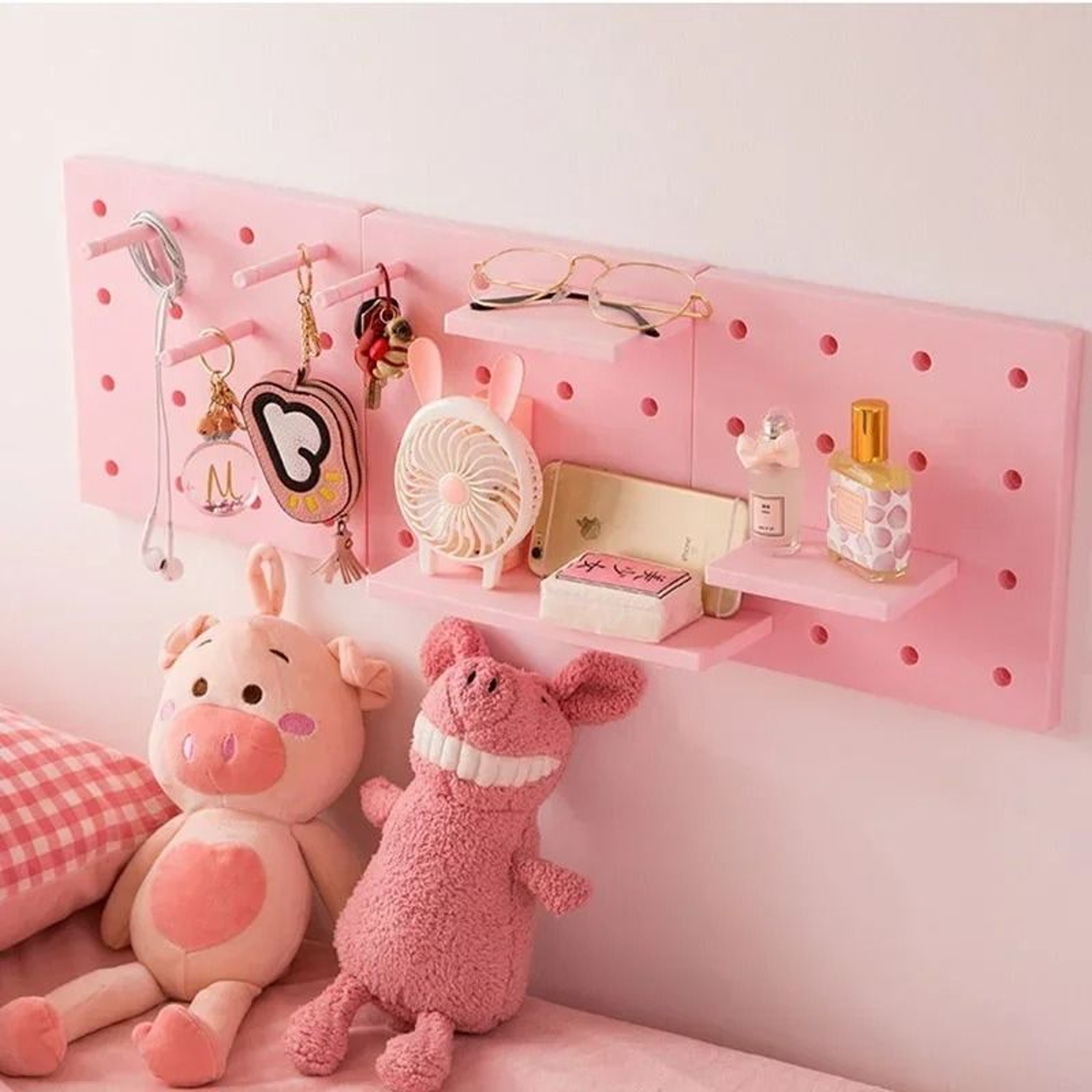 Punch Free Pegboard Display Stand Wall Organizer Storage Plate 2