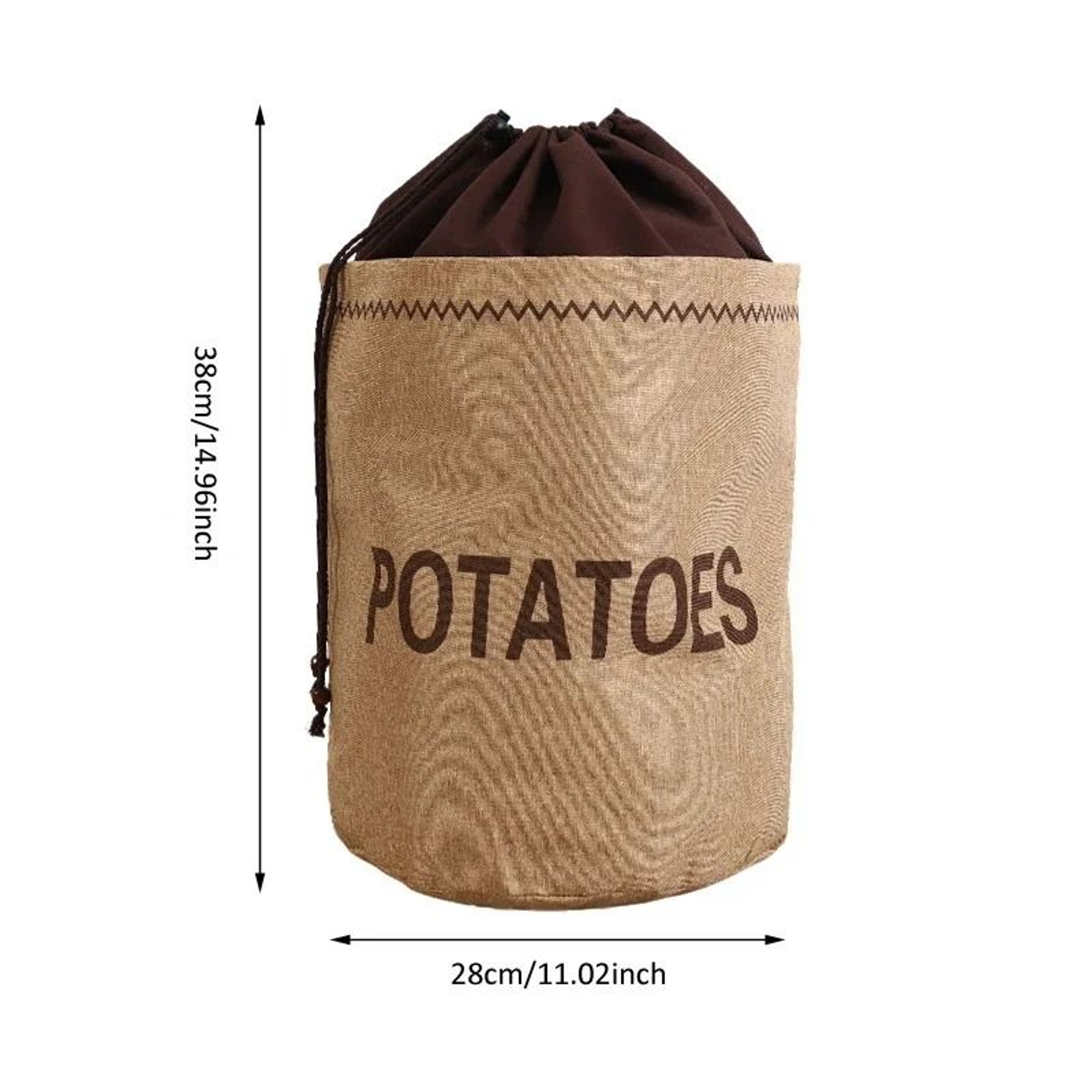 Kitchen Hessian Burlap Drawstring Storage Bag For Vegetables And Grains 9
